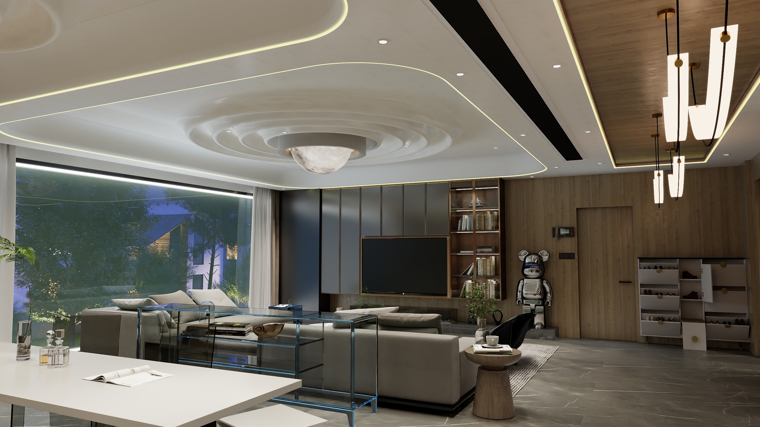 云湖喔~~~-闲林山水-原木简奢-装修设计方案