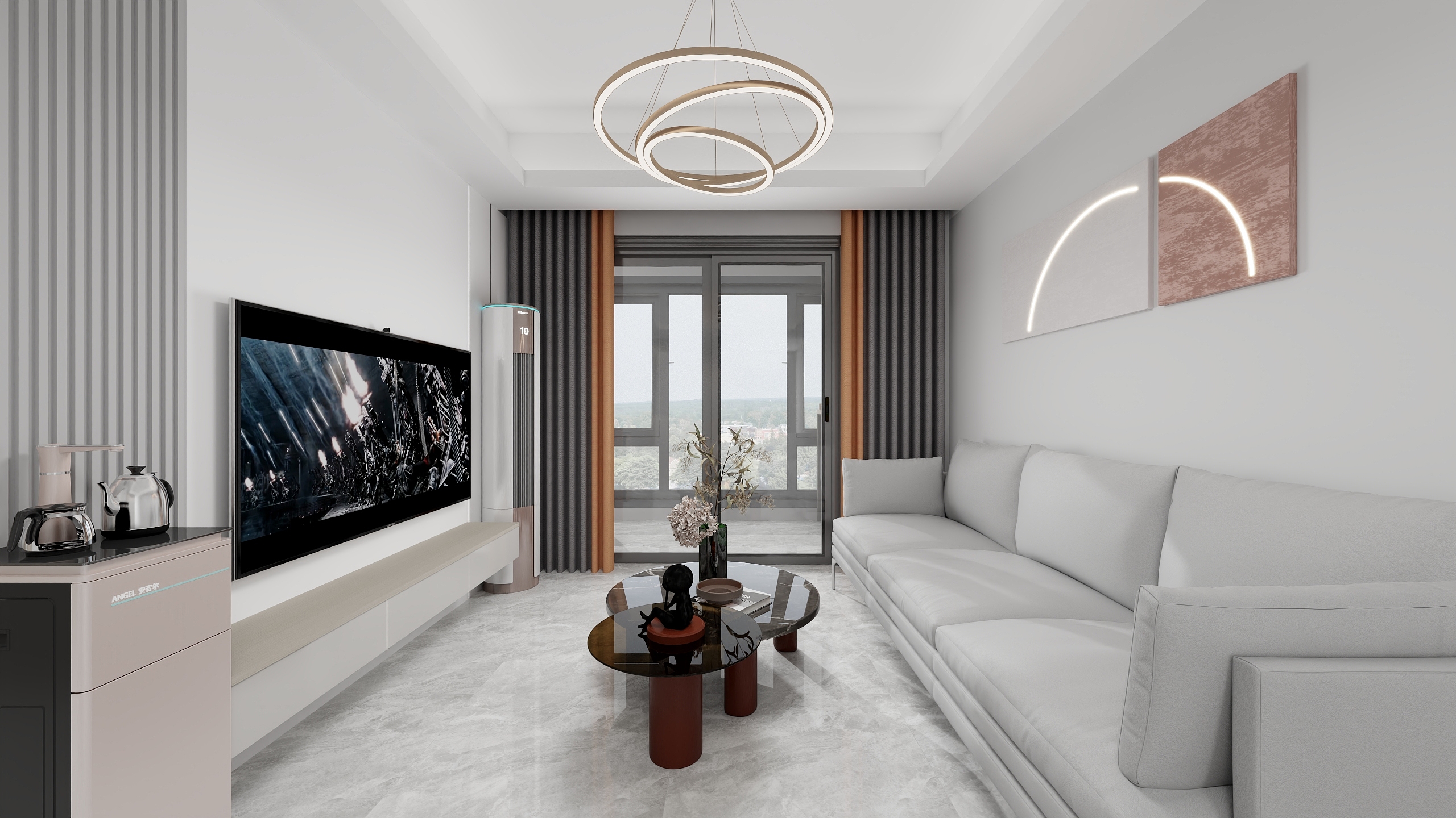 丶蔚蓝-中建鄂旅投·岭南悦府79㎡4室-装修设计方案