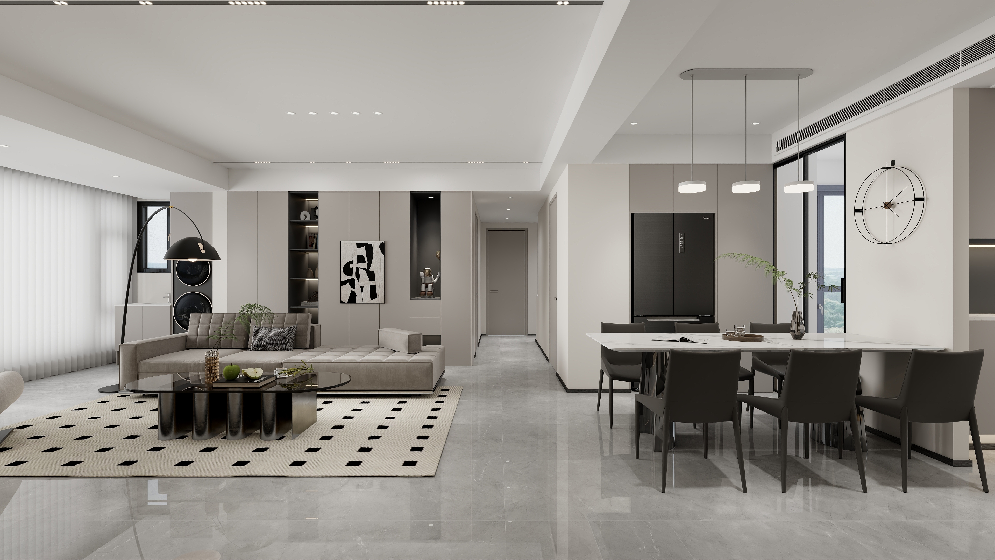 惠惠设计-现代客厅—云玺-装修设计方案