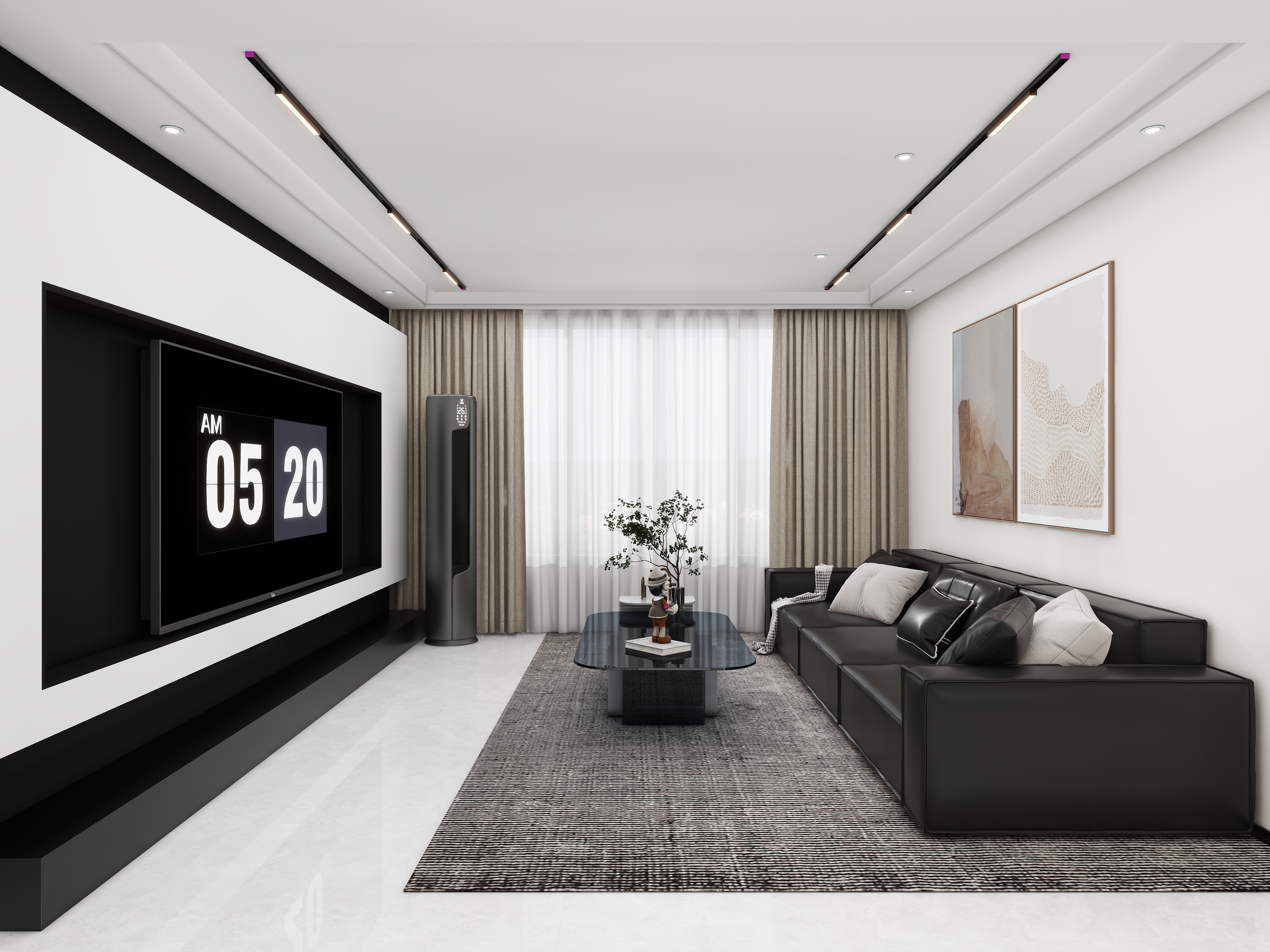 壹诺设计工作室-现代简约装修效果图