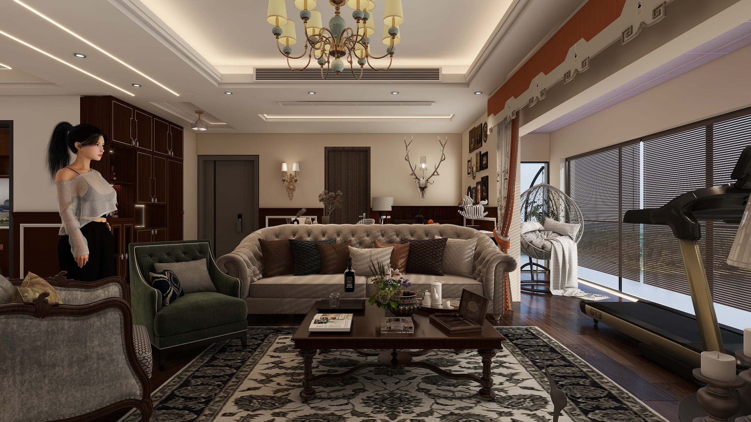 越z设计-美伦府邸-装修设计方案