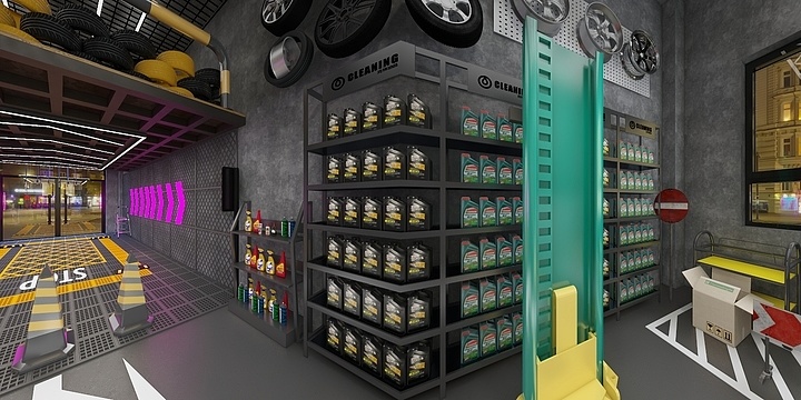 Brain阿德-tayirjan洗车店（方案一）-装修设计方案