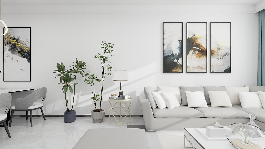 尹牧之-永安小区~90㎡现代风格-装修设计方案