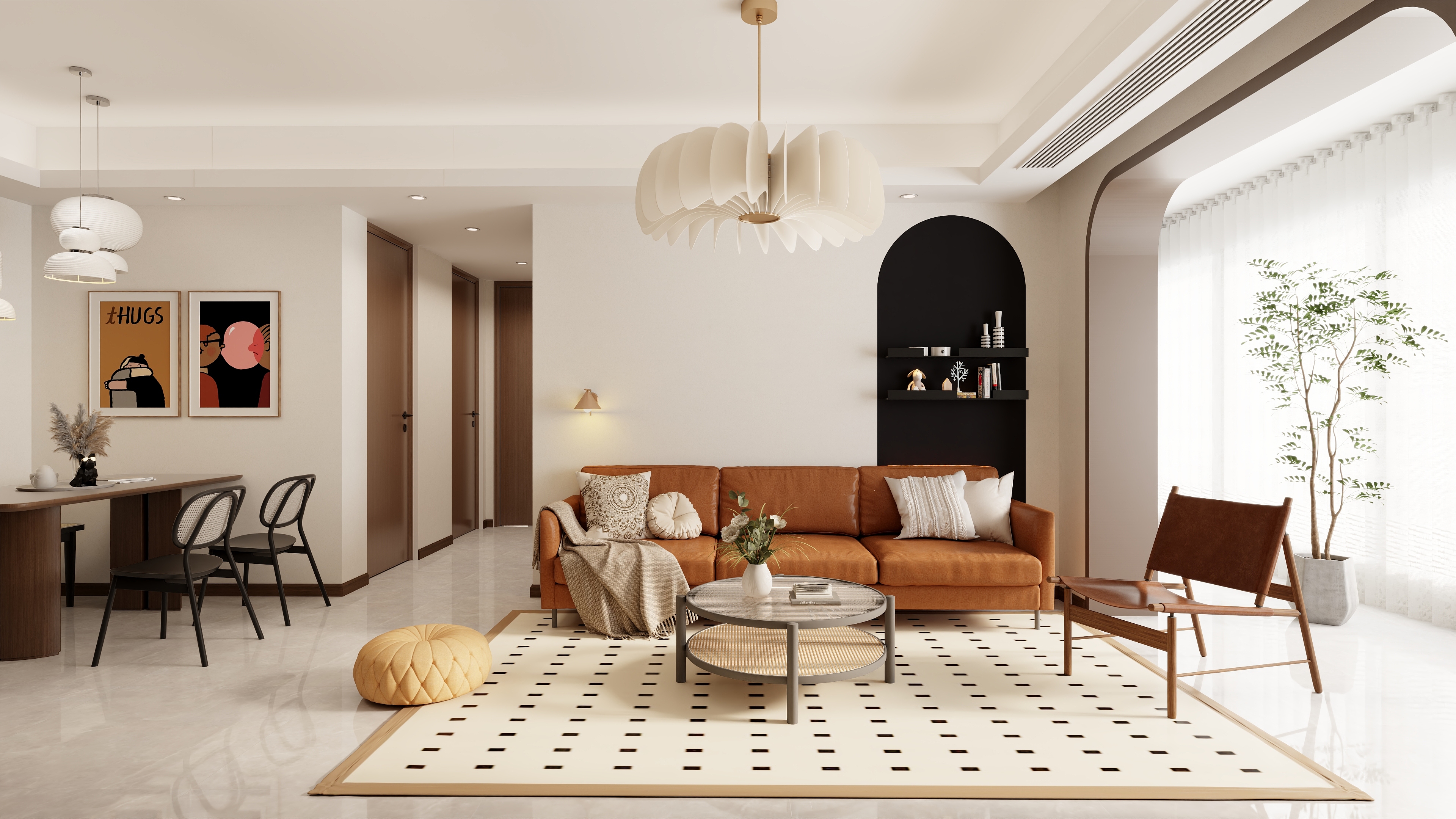 书涵|Harder-【艺创城】现代原木三室设计装修效果图