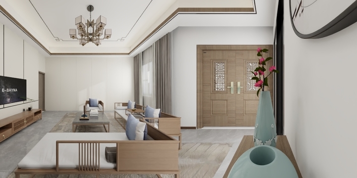 不爱吃辣锅-新中式-客厅--03-装修设计方案