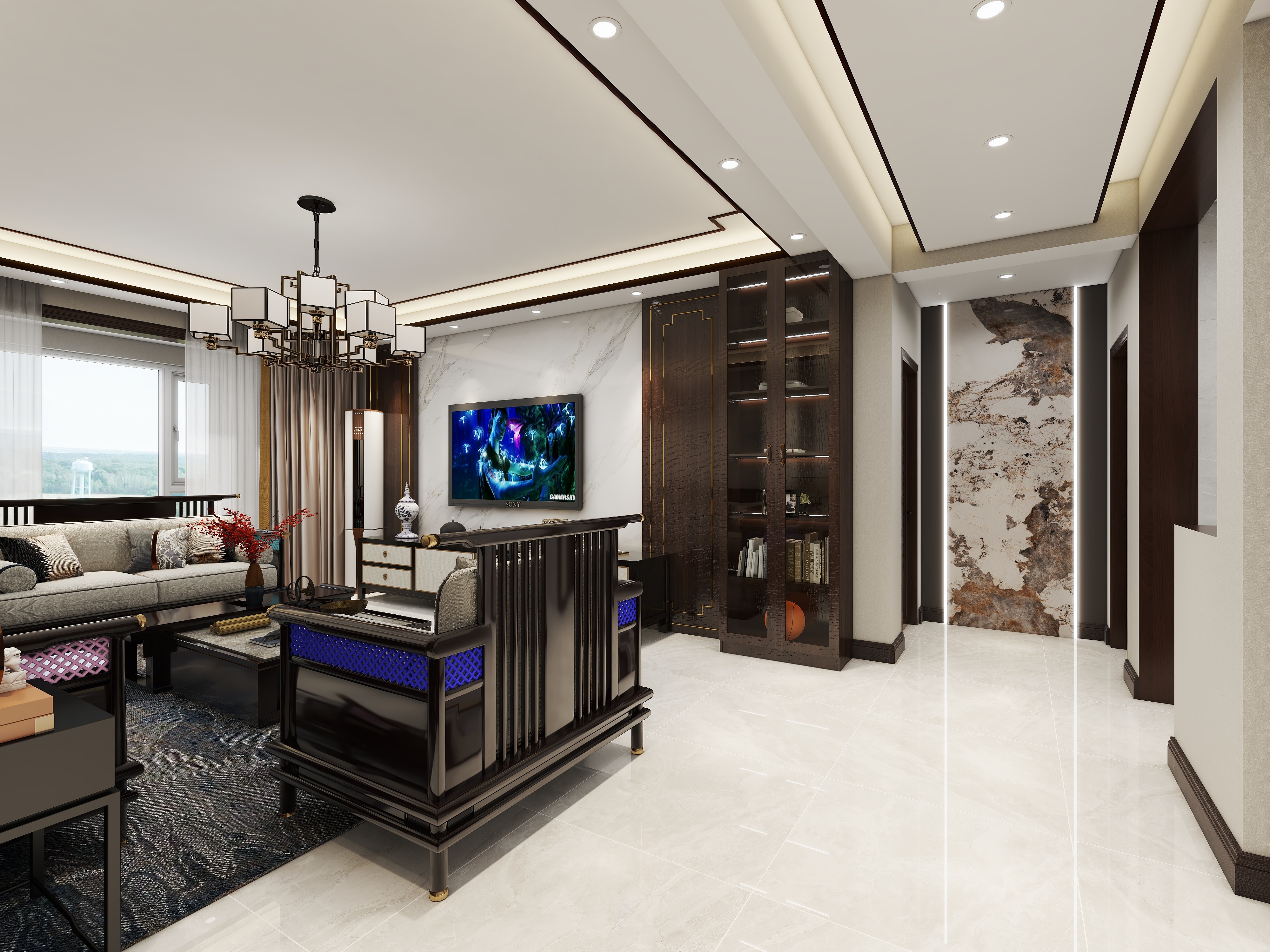 车春鹏-广州奔奔全屋定制-曲艺家园装修效果图