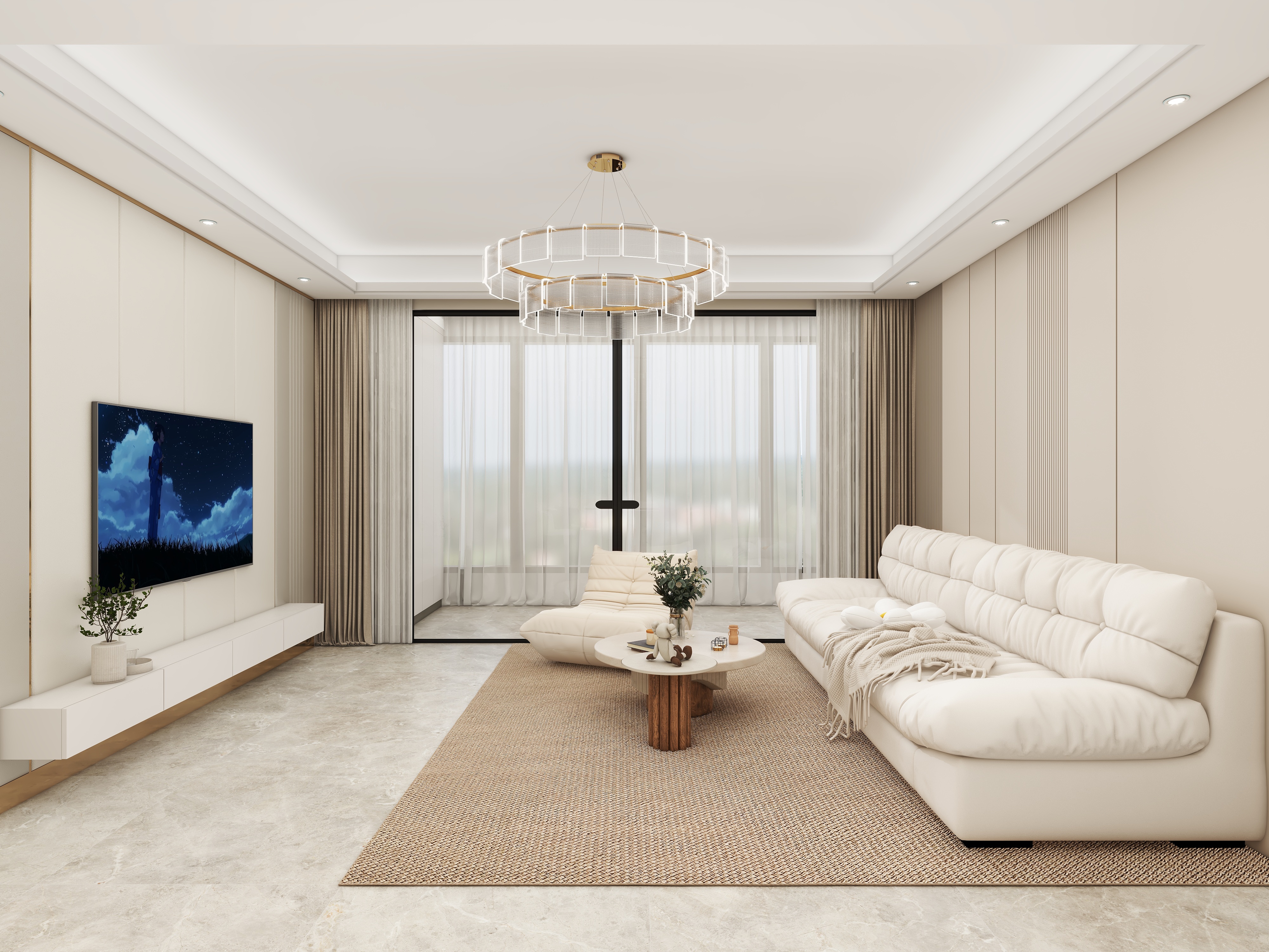 壹诺设计工作室-现代简约装修效果图