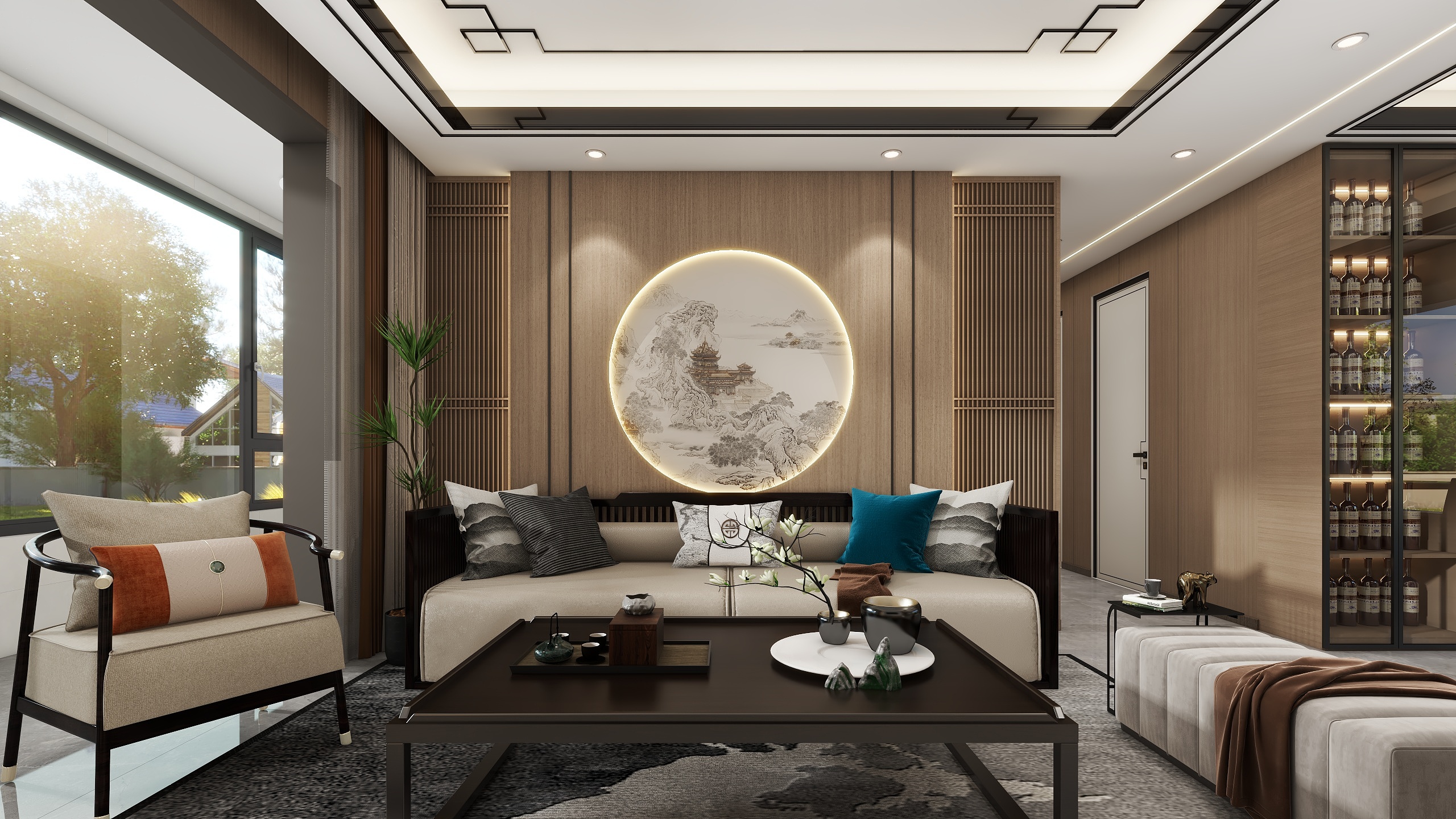 芝士士-新中式|美的·东樾湾05户-装修设计方案