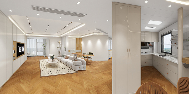 林小娟-奶油原木风三房二厅-装修设计方案