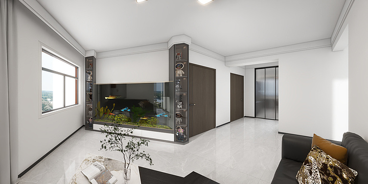 至上鑫居刘永鑫-新华7号楼三室黑白灰-装修设计方案