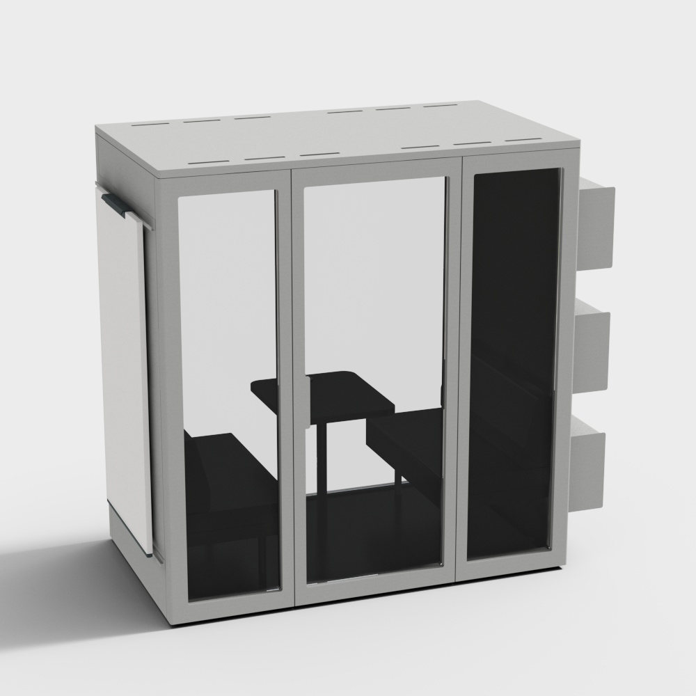 Talky S109 Meeting room with sofas and suspension 3D模型