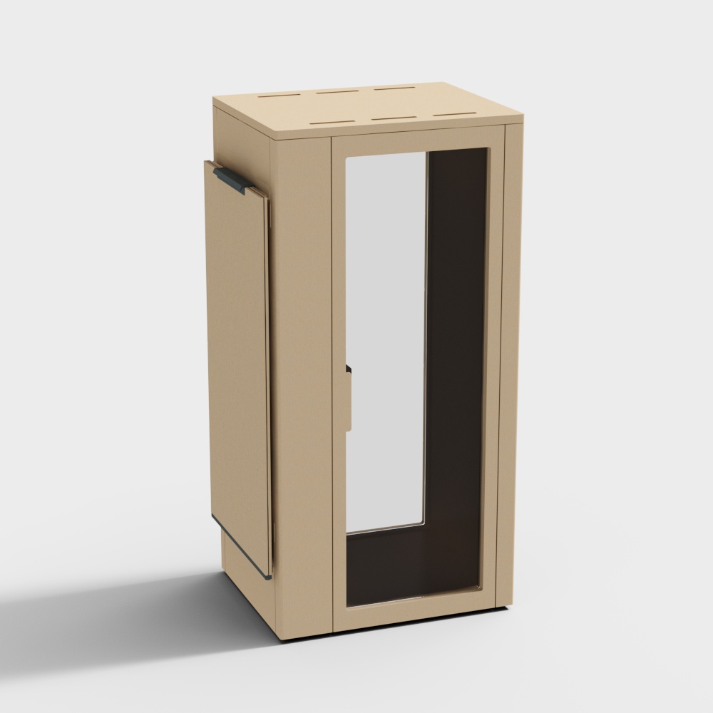 Talky S75 phone booth with suspension rails for Da3D模型