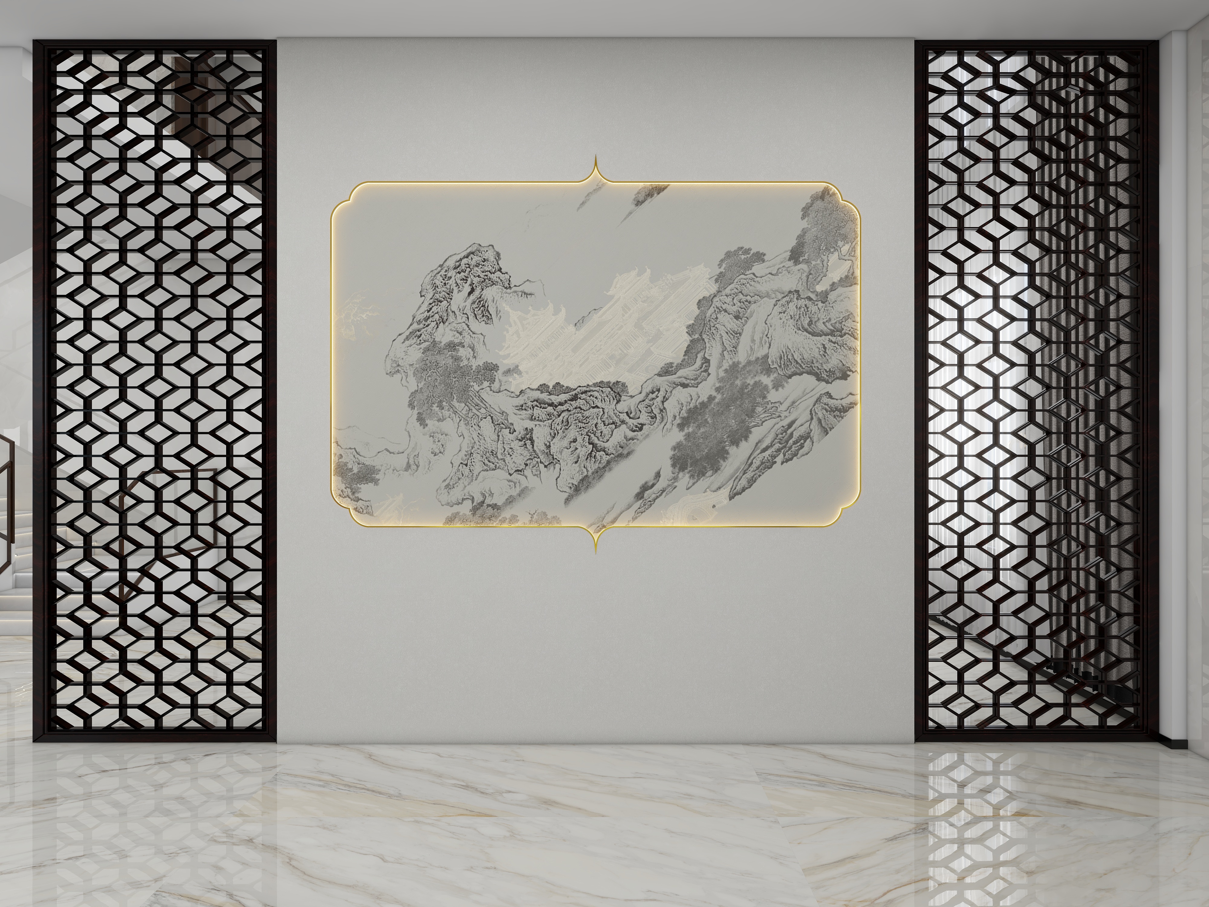 修水玛格-VIP01-渣津别墅一楼-装修设计方案