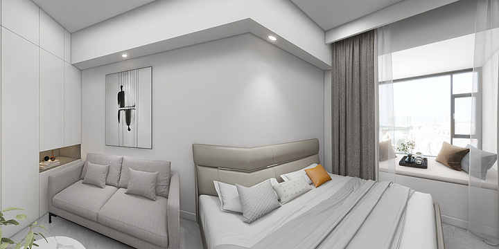 鸿欣空间设计-恒大名都公寓40平自住方案2-装修设计方案