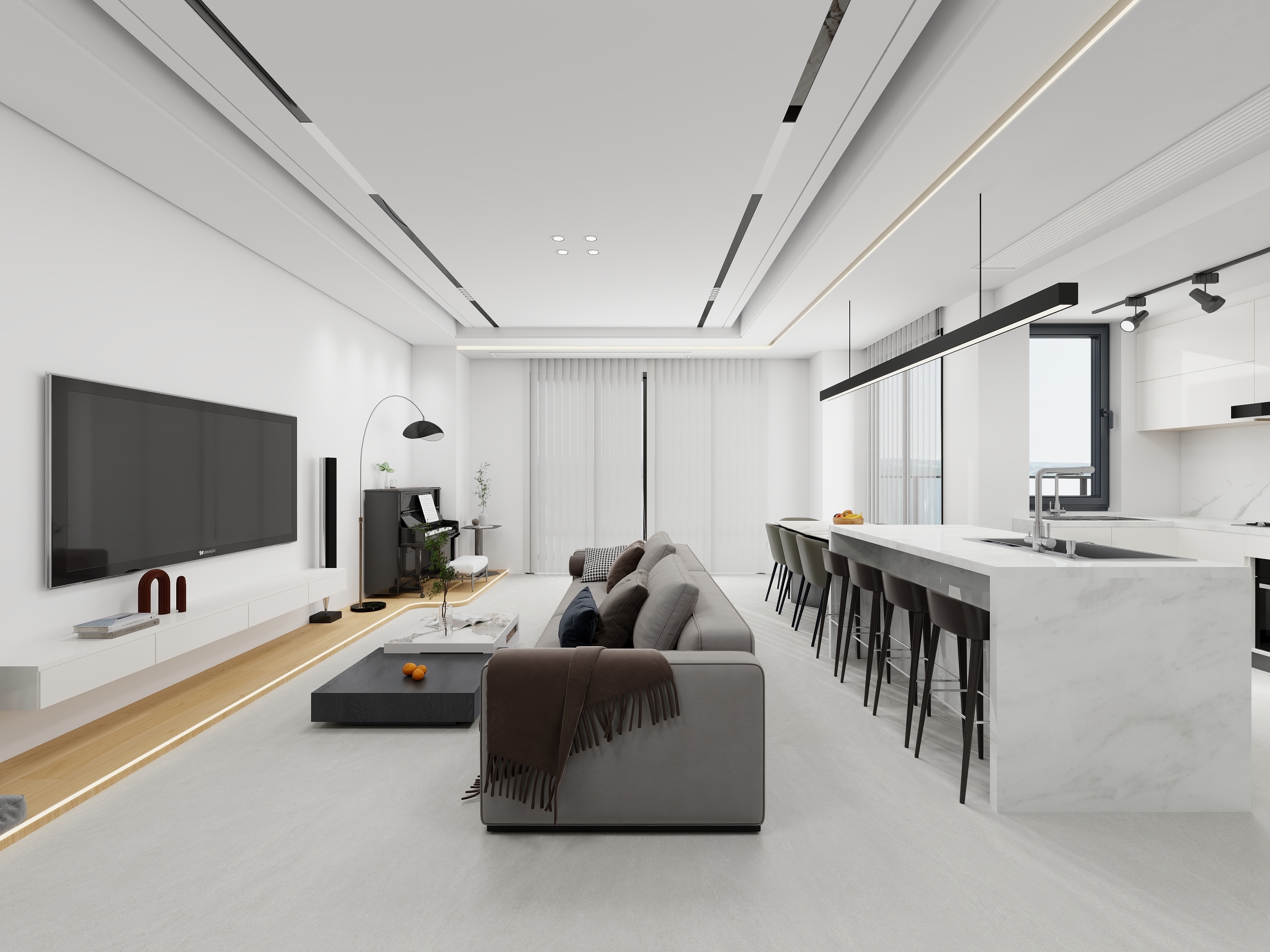 marcoJ-清凤鹿溪源现代简约198㎡4室-装修设计方案