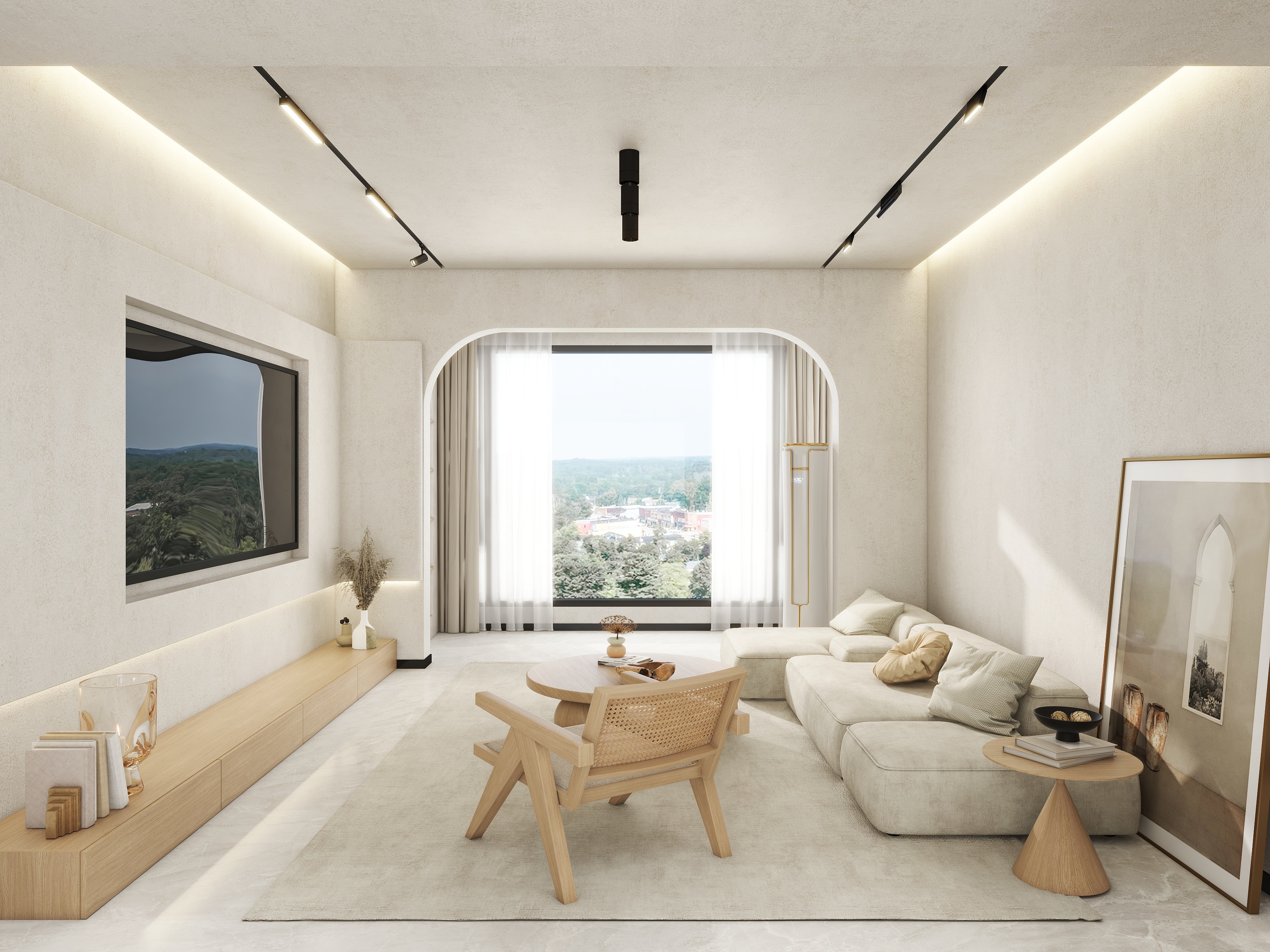 --龙---幸福里B户型——侘寂风-装修设计方案