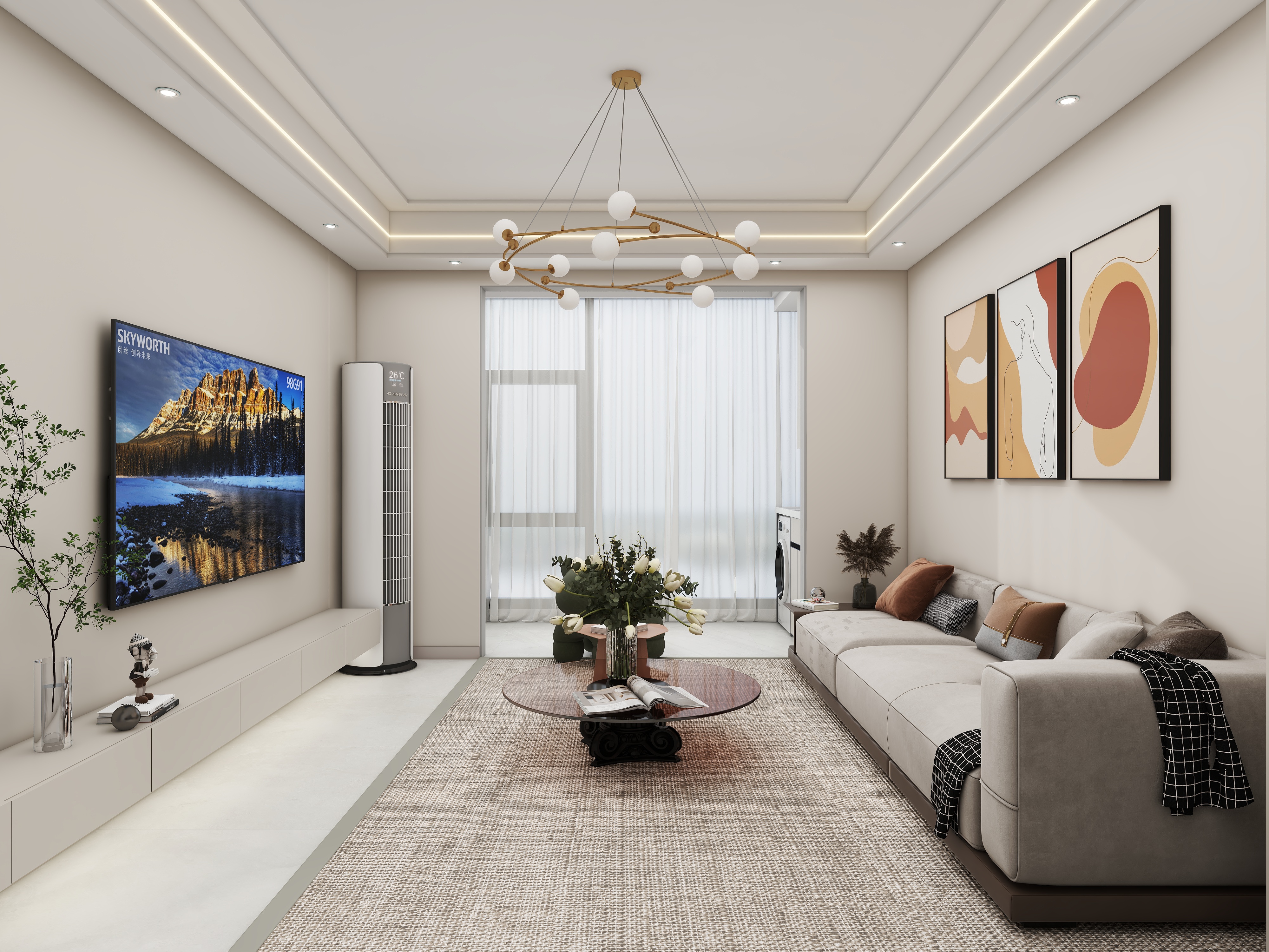 壹诺设计工作室-现代简约装修效果图