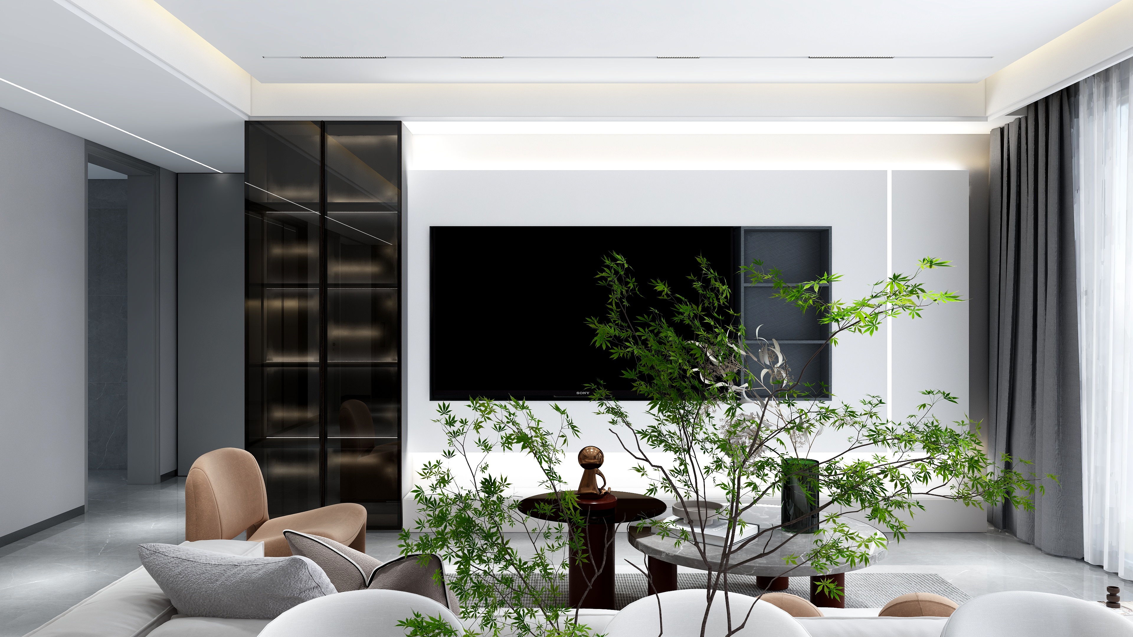 颜如意-秦基澜城二期130平现代温馨-装修设计方案