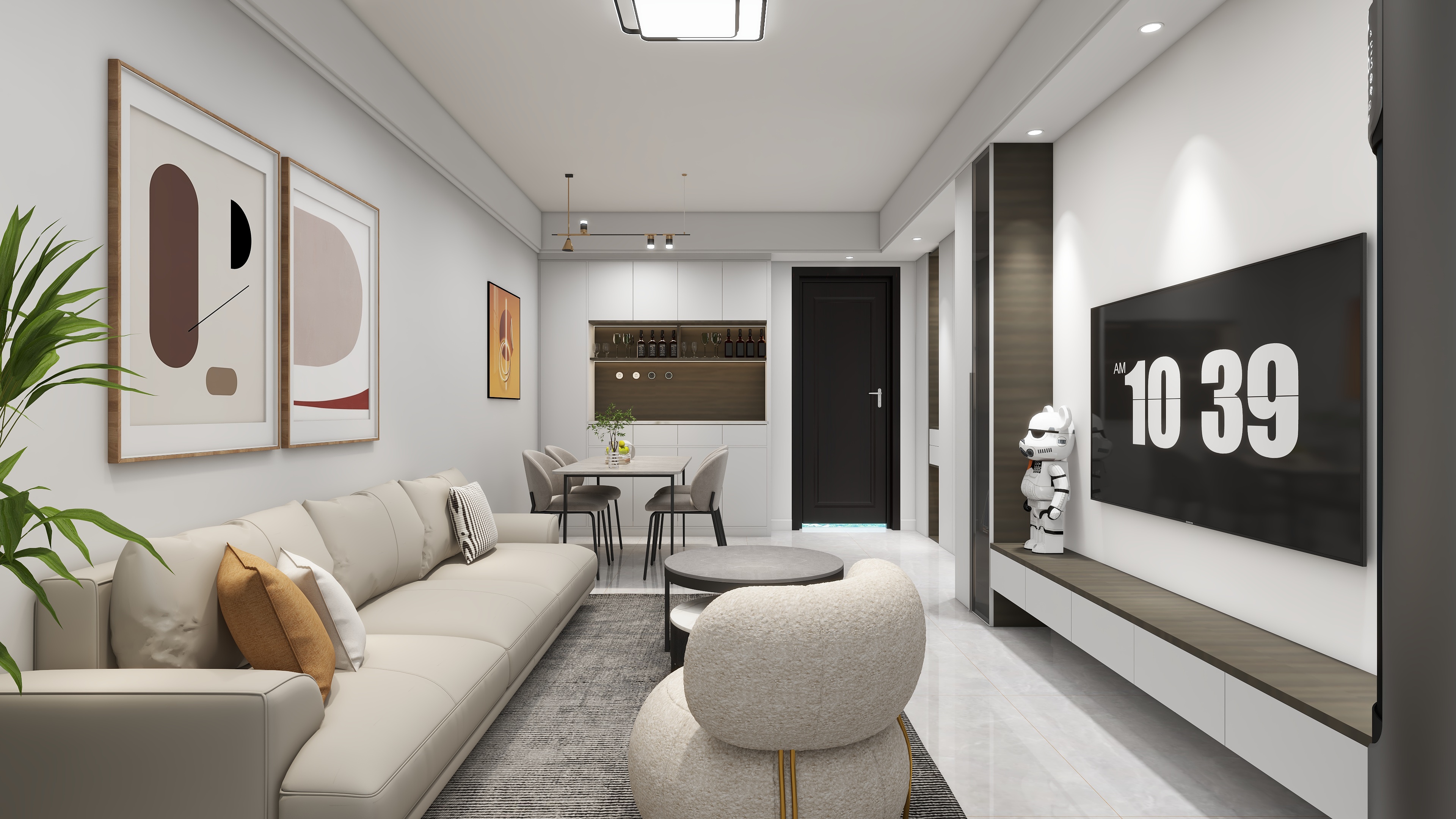 家先生嘉居装饰-状元府67㎡2室-装修设计方案