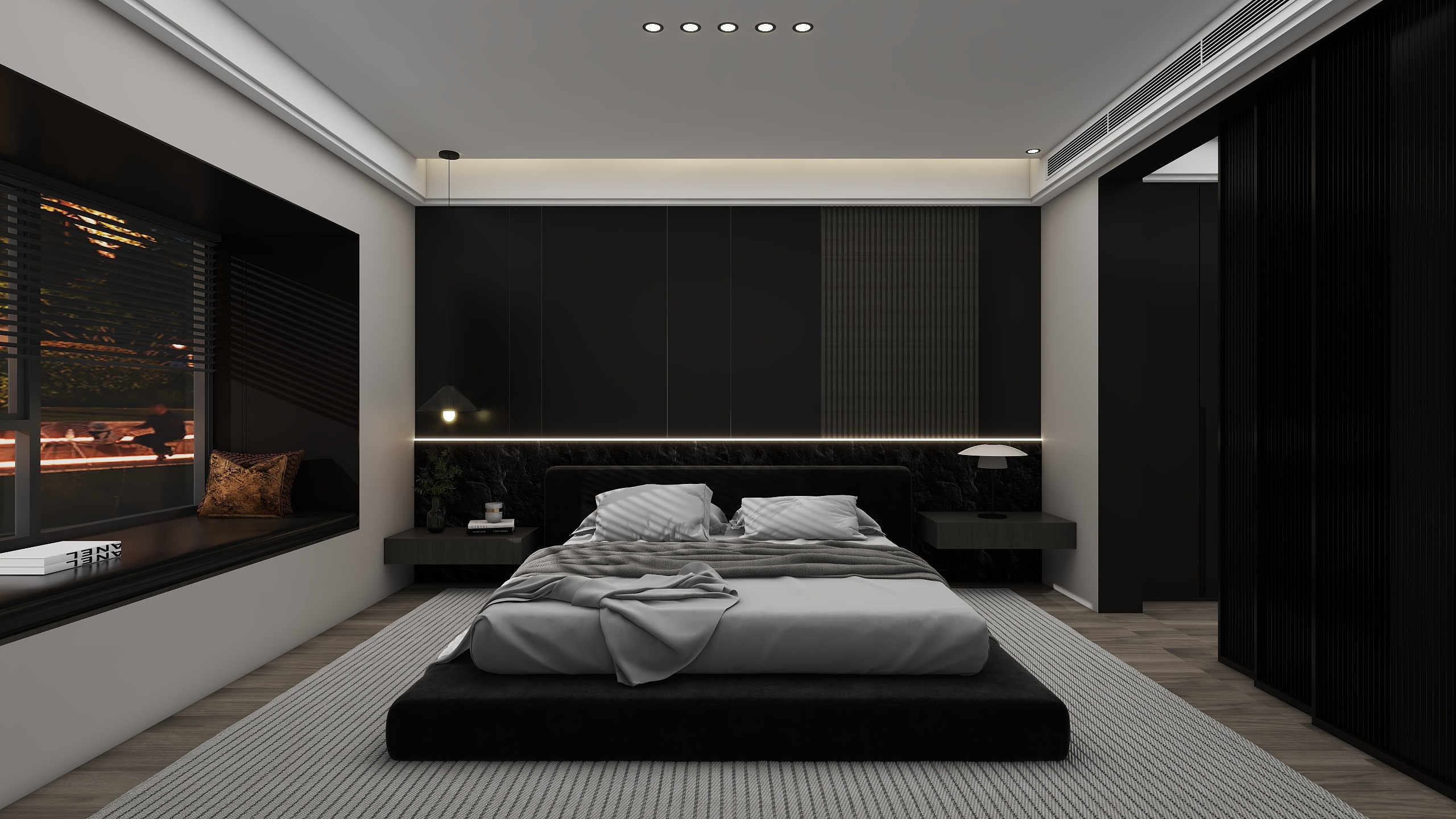 Jerry-空间设计-125㎡3室装修效果图