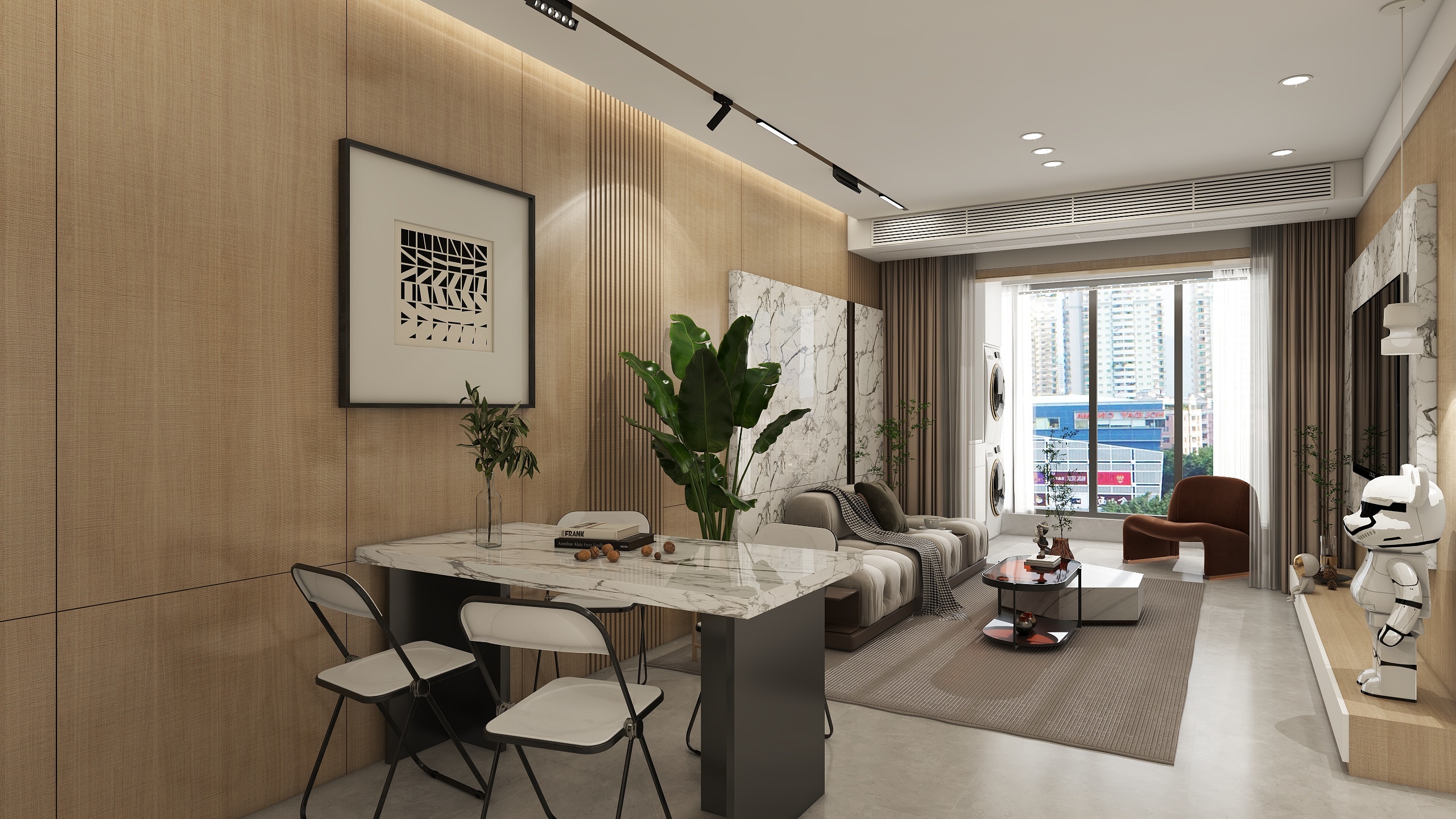 李晓明-现代简约86㎡3室-装修设计方案