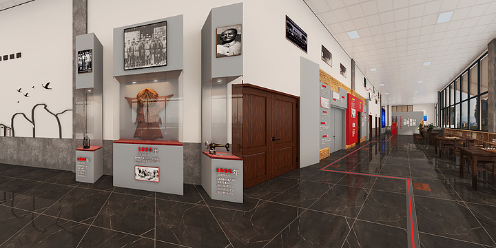 贵州金枫艺装饰工程有限公司zW-麦格乡（观游村党群服务中心）红村讲堂-装修设计方案