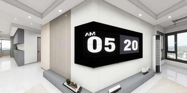 悦桃-现代-两室一厅-装修设计方案