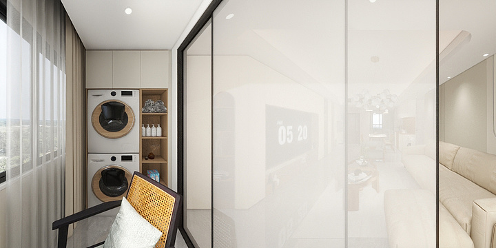 以七为书HdyG-阳光城溪山悦-烤漆奶油风-装修设计方案