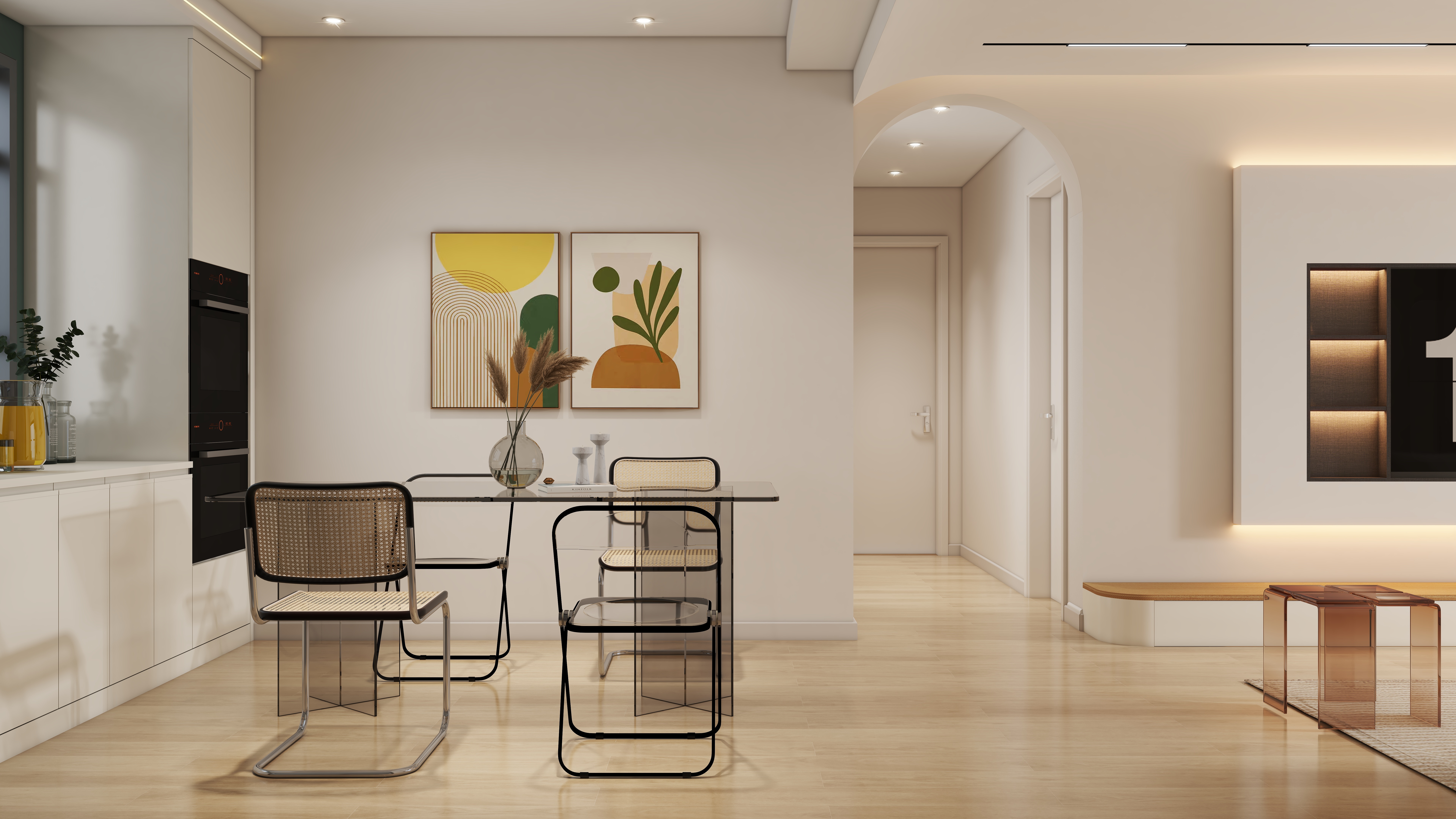 霖霪-153㎡4室装修效果图