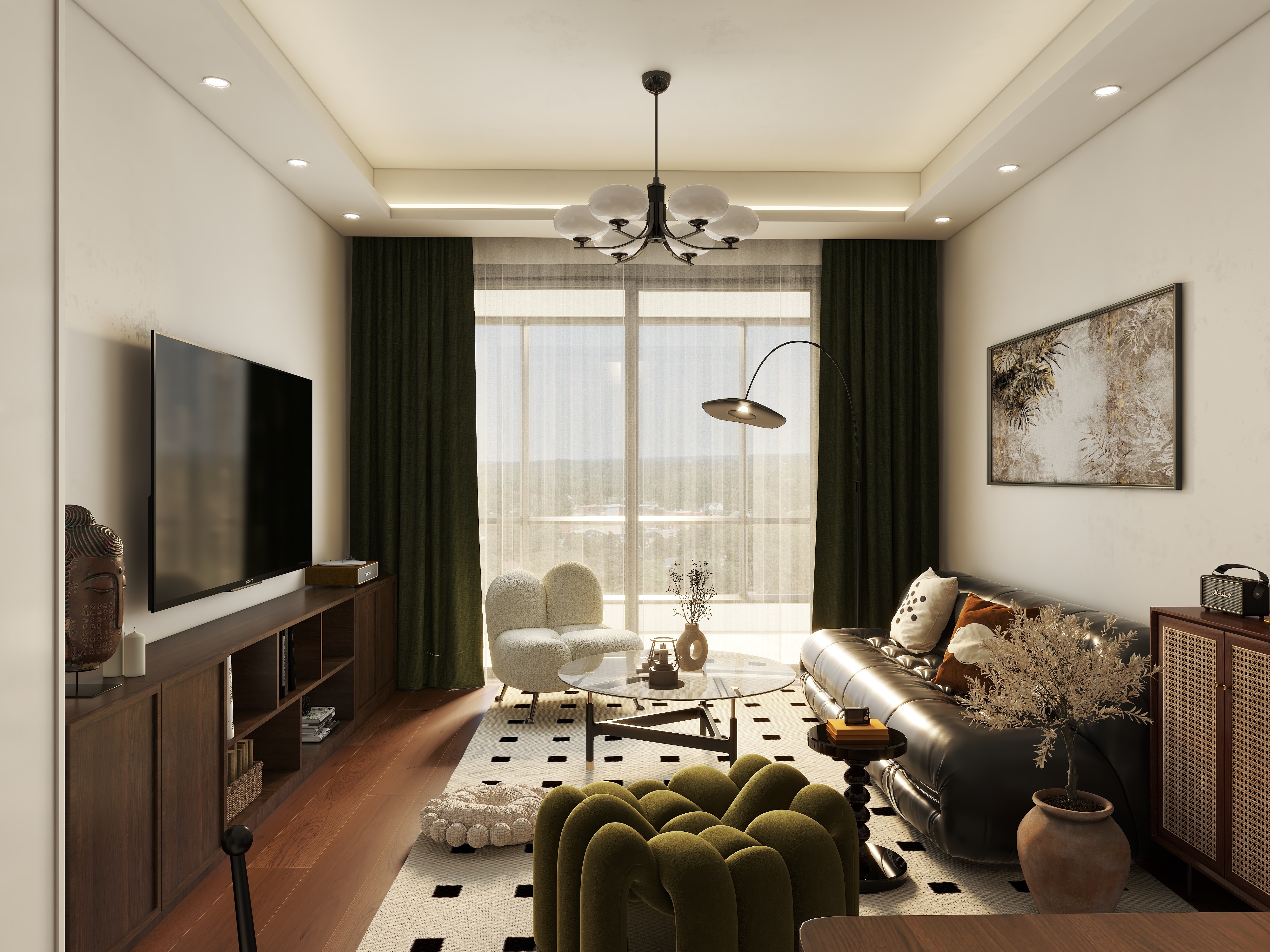 大野Design-华府苑89㎡3室-装修设计方案