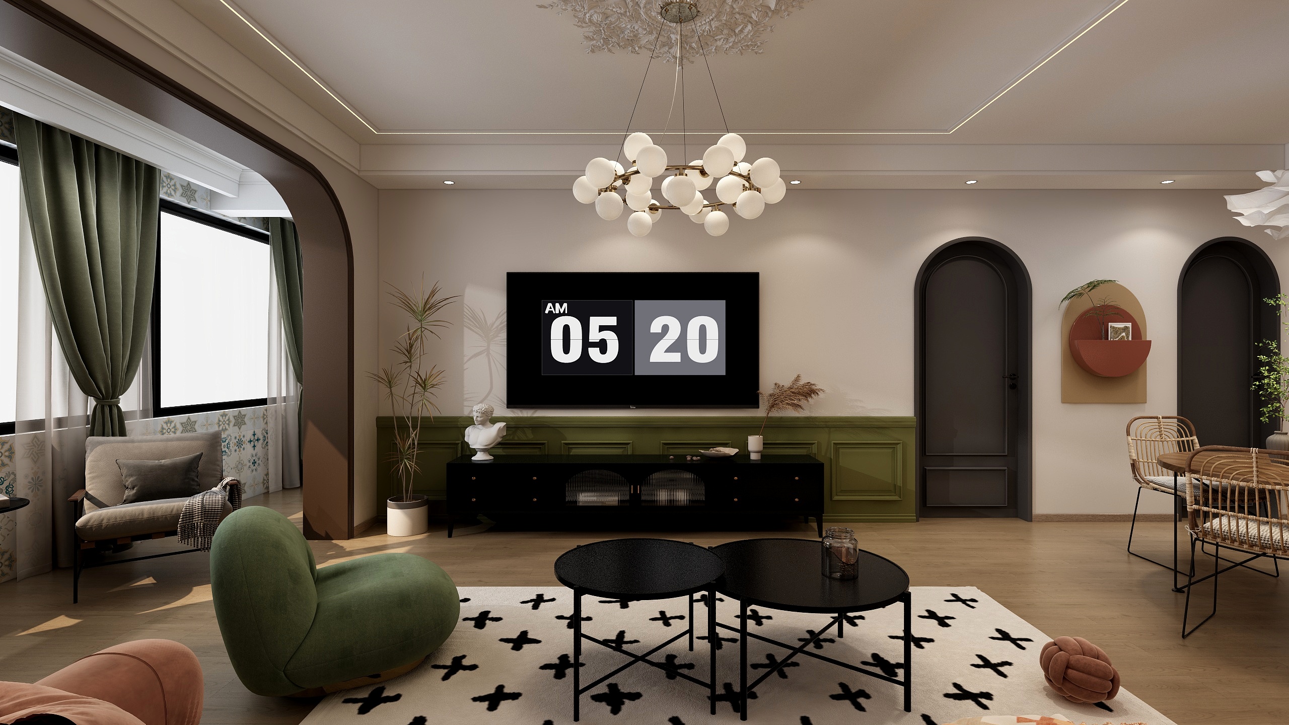 荣辉装饰高寒-智慧城111㎡1室-装修设计方案