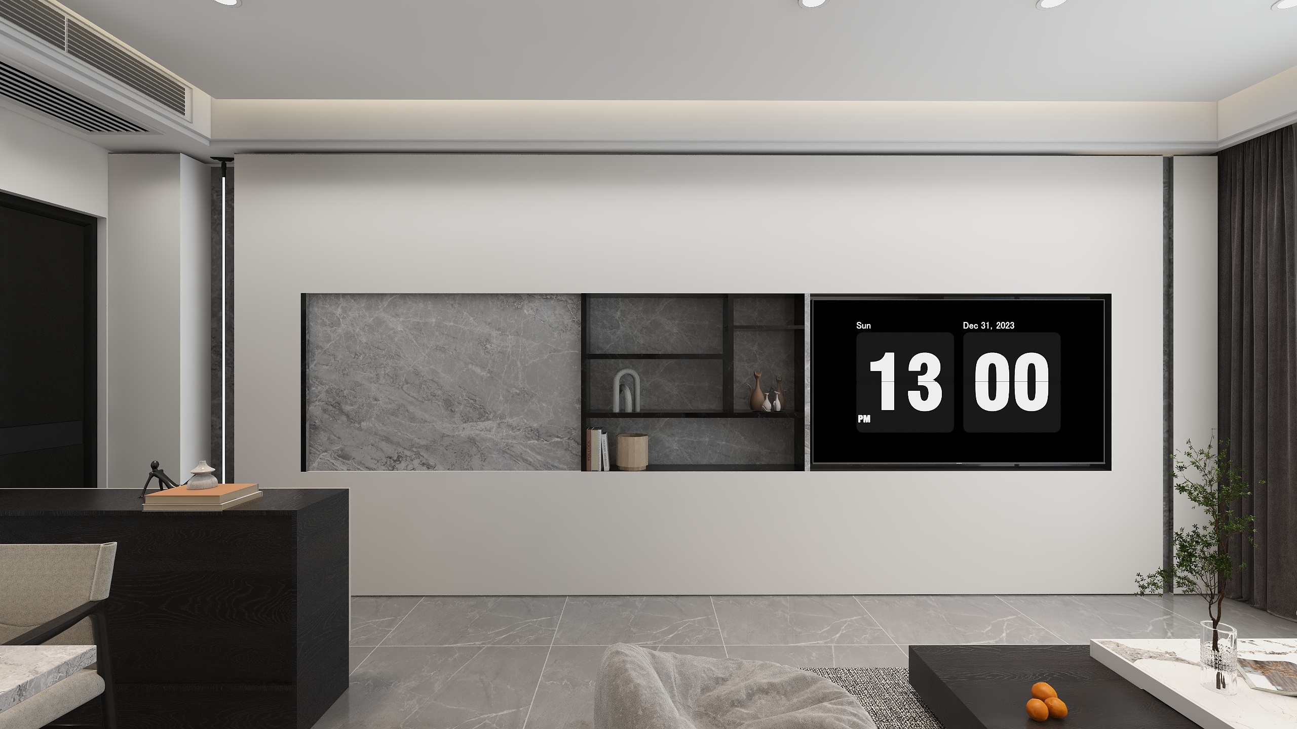 空间艺境-现代简约103㎡3室-装修设计方案