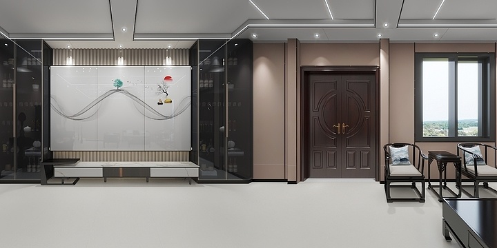 曾哥设计工程部-阳总客厅相效果-装修设计方案