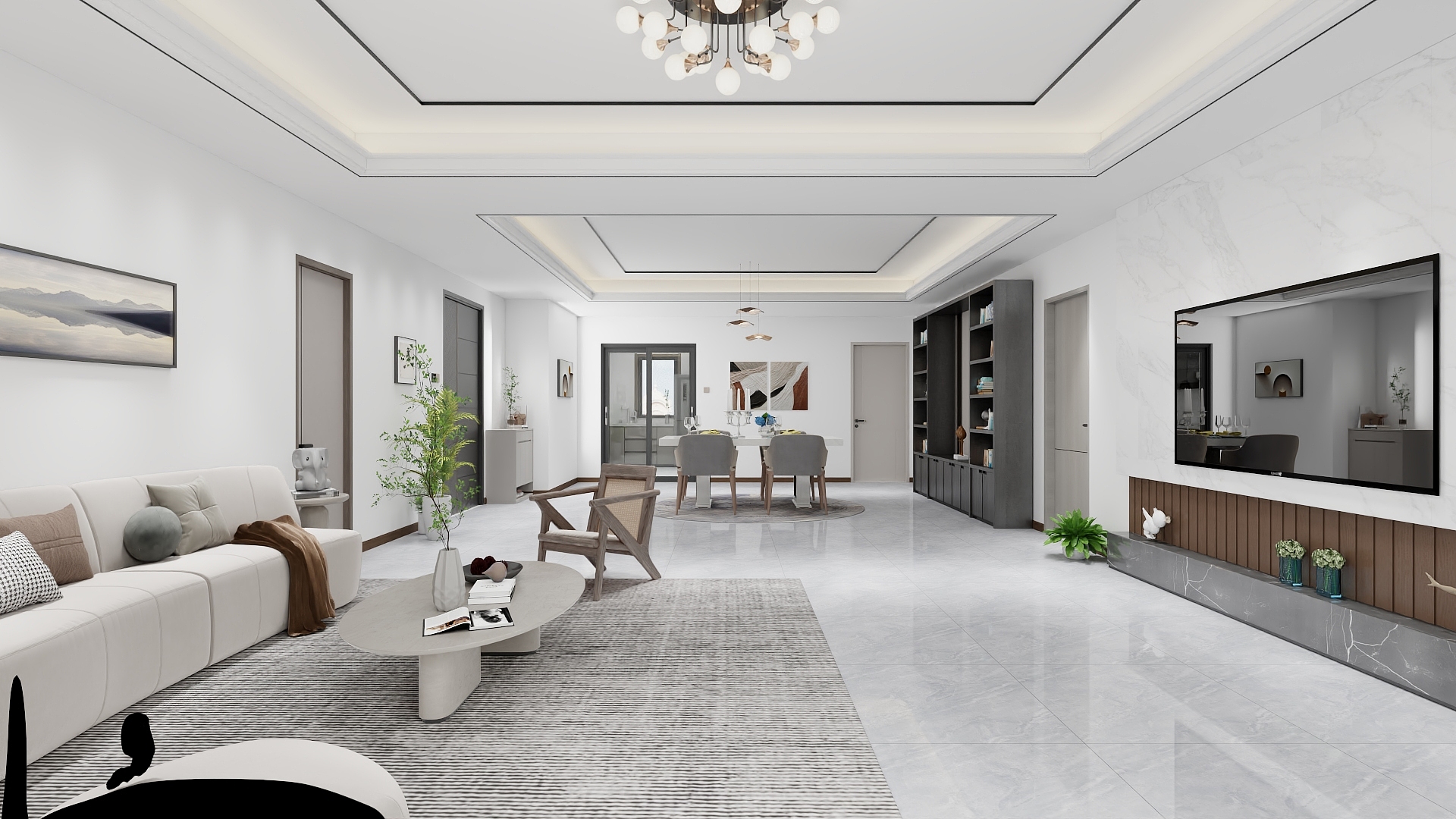 阿盈.-现代简约178㎡4室-装修设计方案