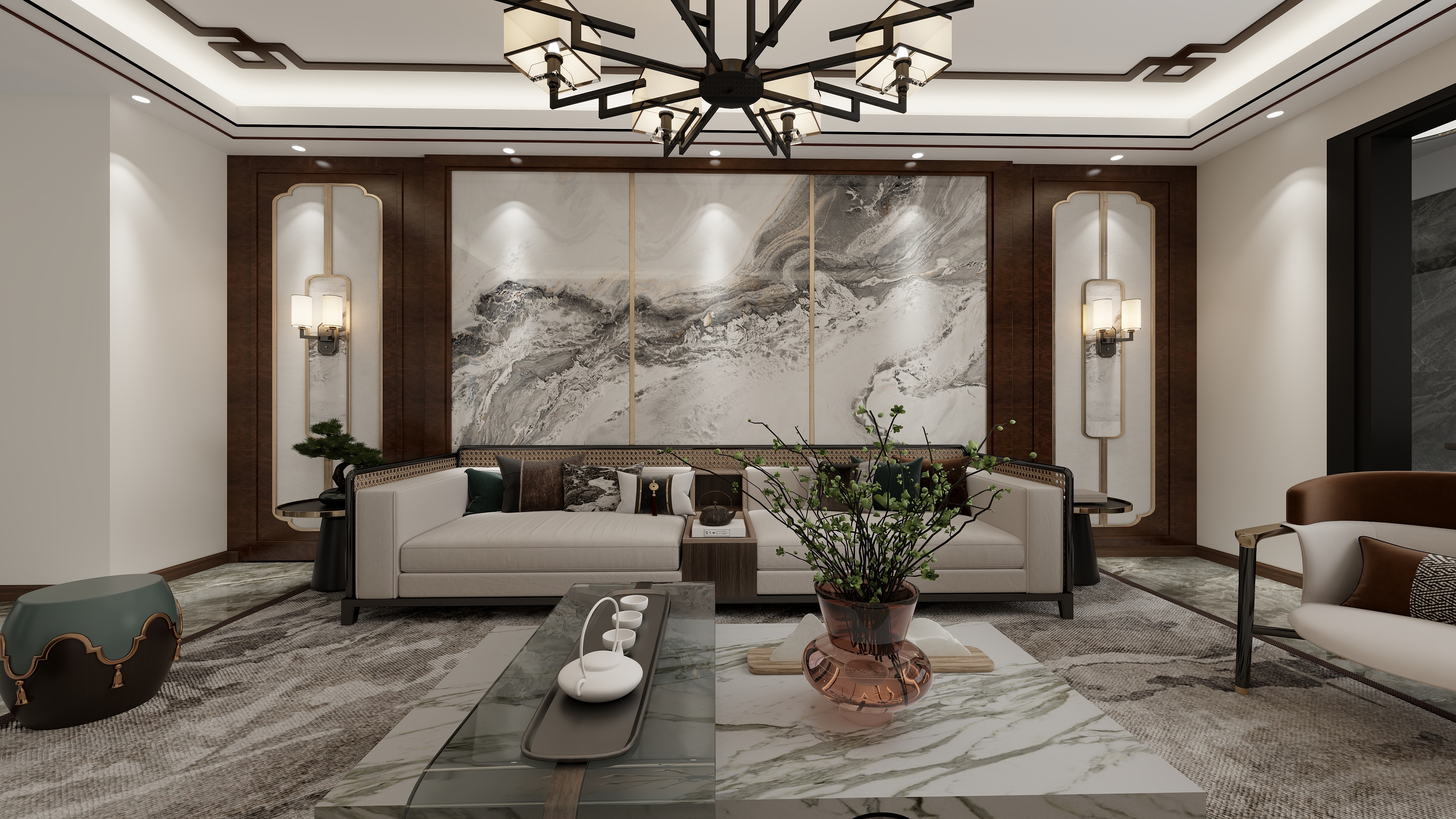 马文静爱搬砖-枫香小镇｜新中式复式-装修设计方案