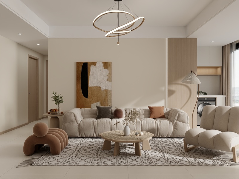 Scandinavian-Inspired Modern Living Room