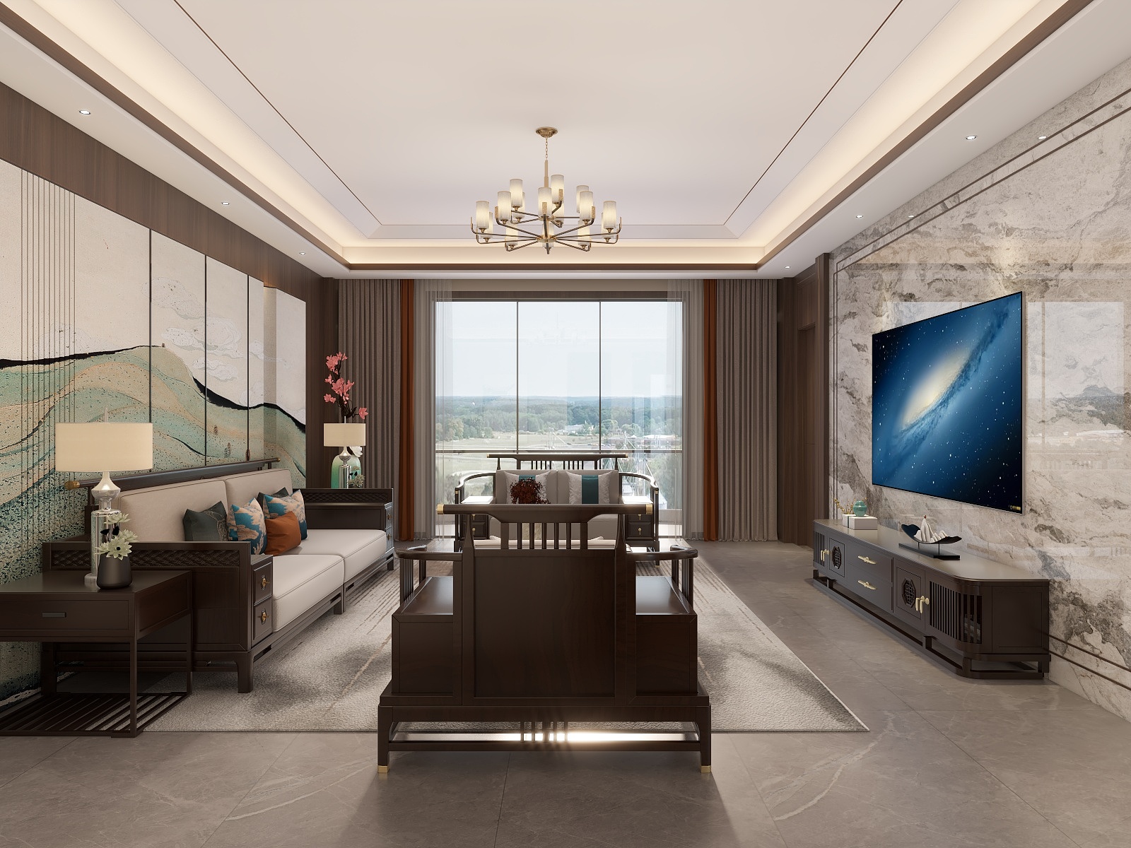 湛智华-新中式自建房4层789平装修效果图