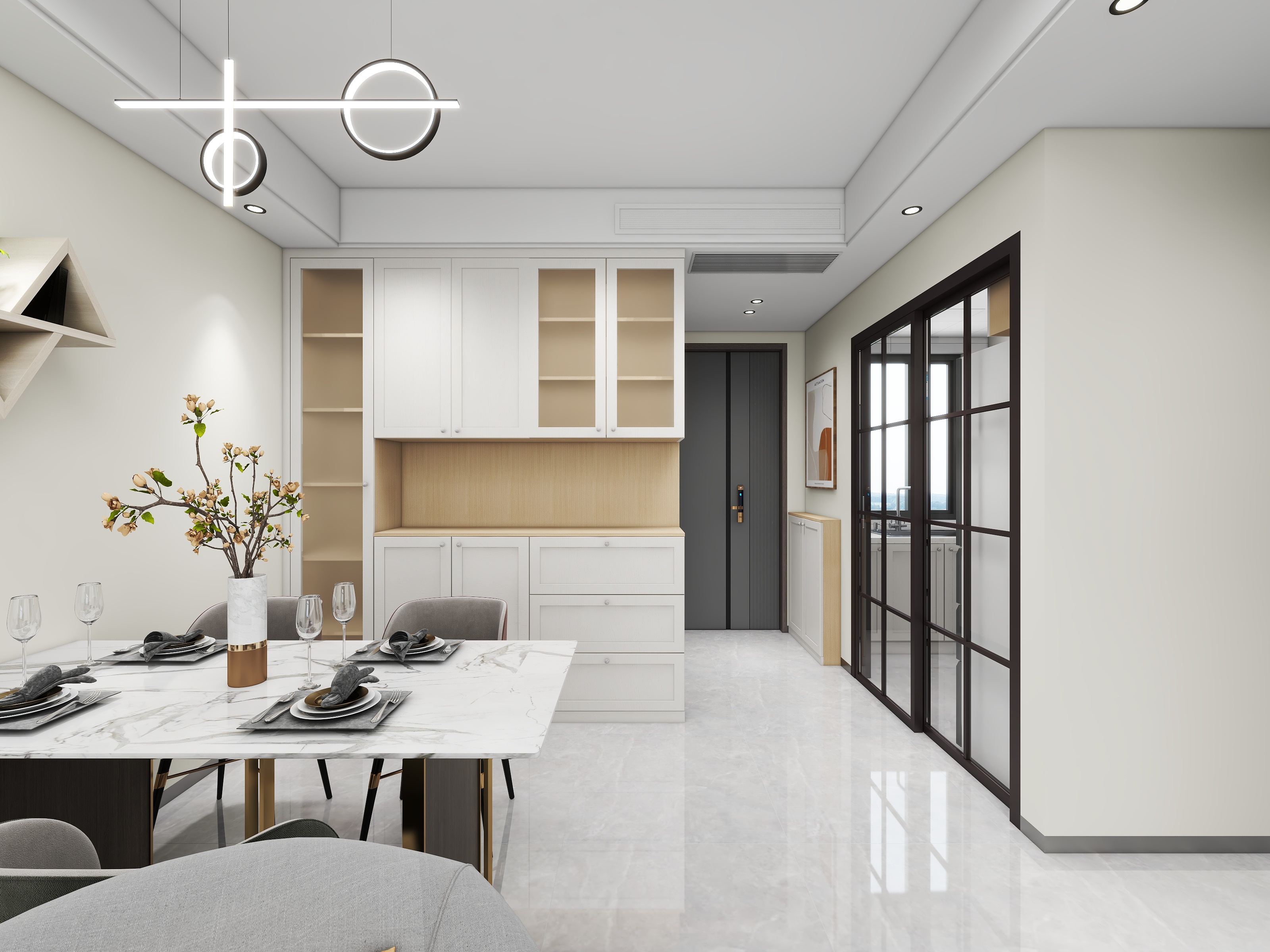 仲夏空间设计-海德公园81㎡3室-装修设计方案