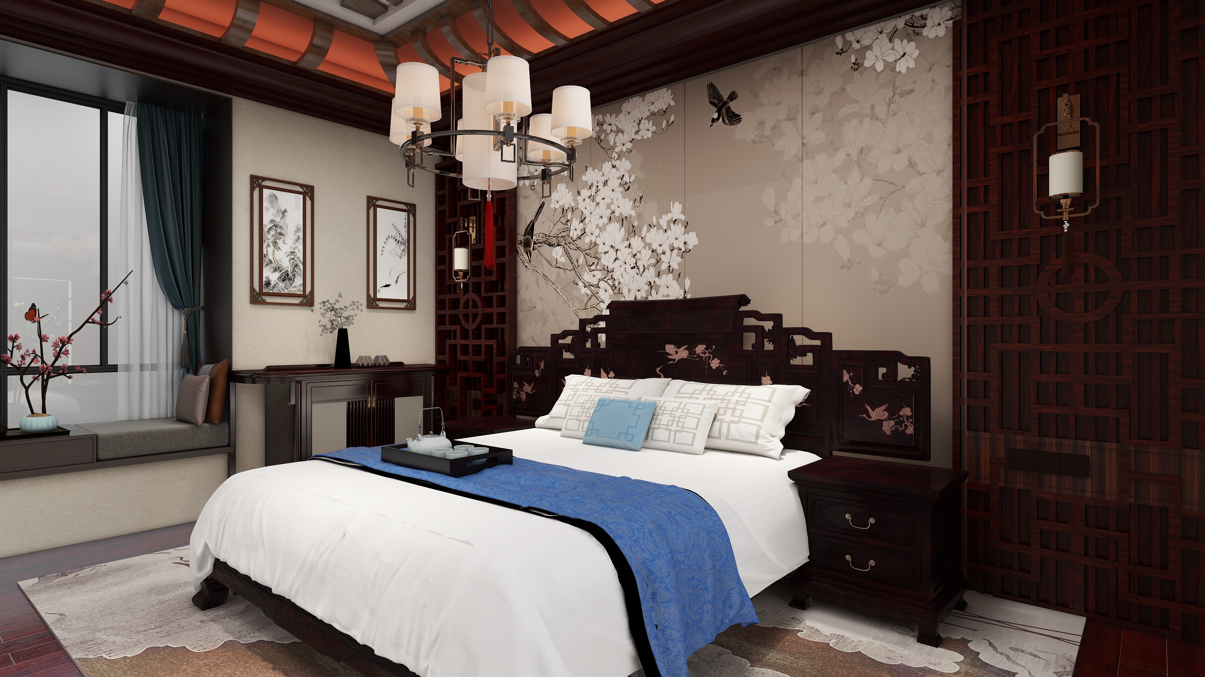 VictVrMH-中式别墅二层-装修设计方案