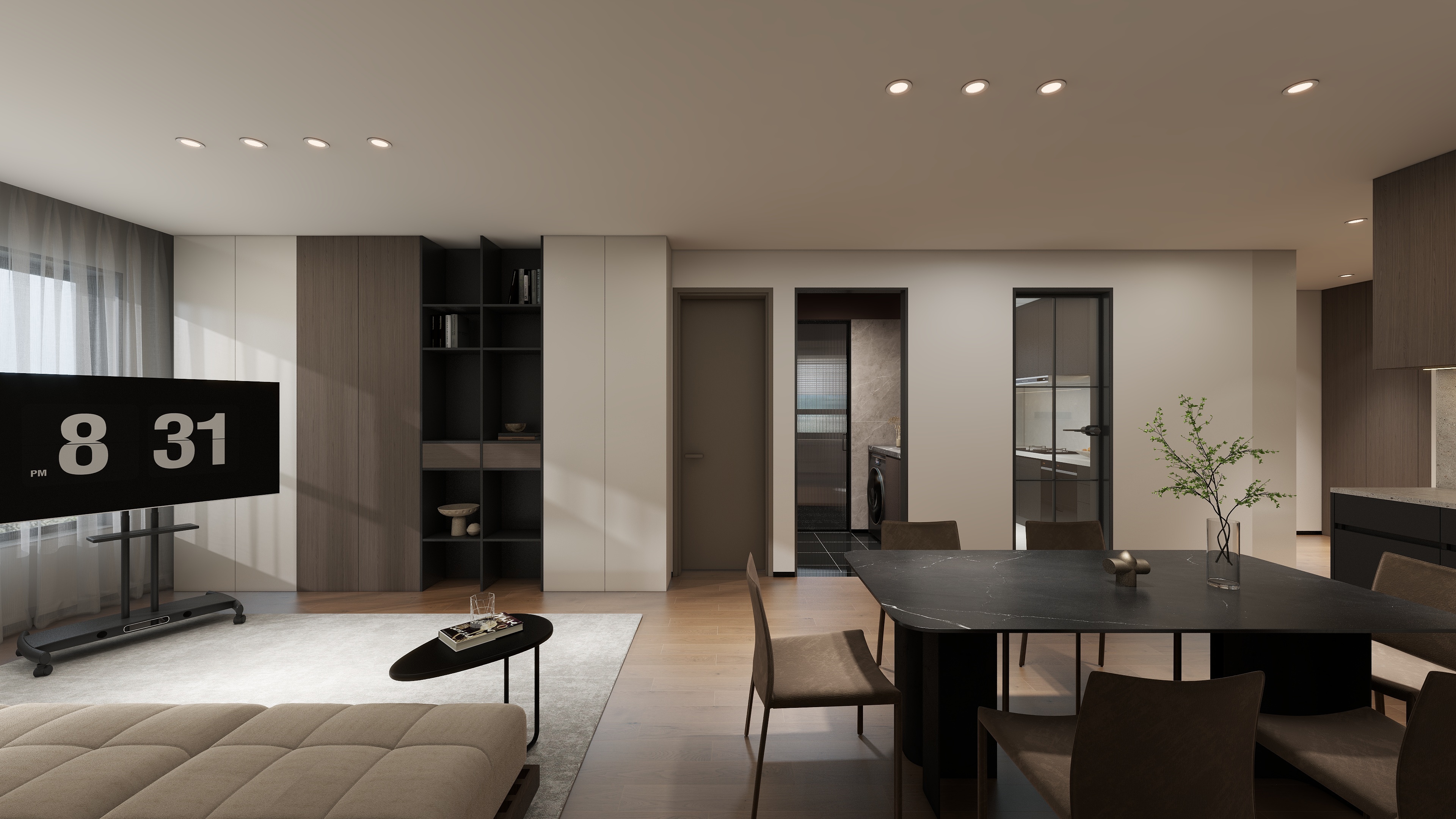 A老大.-黄河龙城·瞰湖高层81㎡2室装修效果图