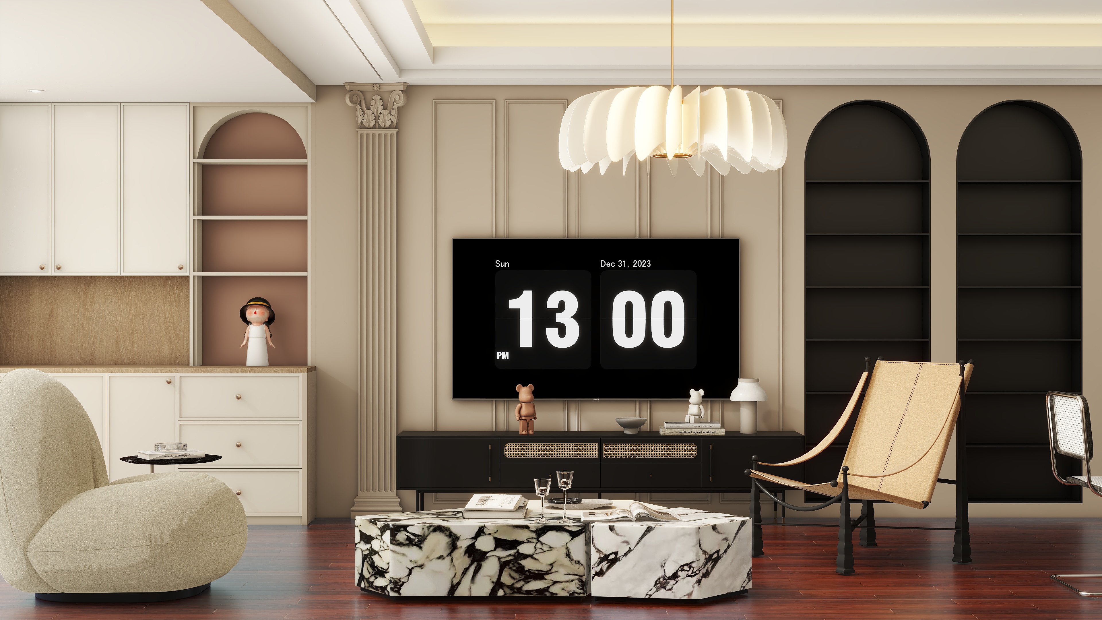 设计师珂源-成都后花园蝶院180㎡3室装修效果图