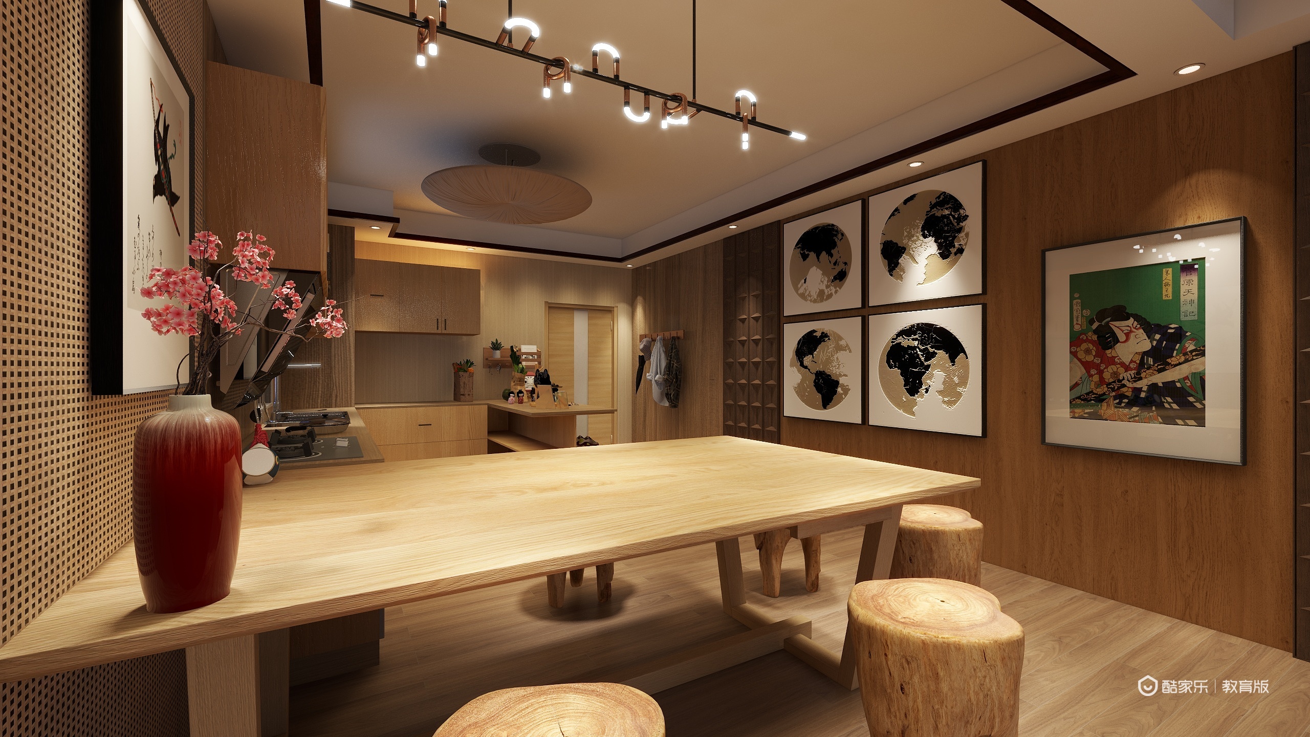 辞守序-日式101㎡3室-装修设计方案