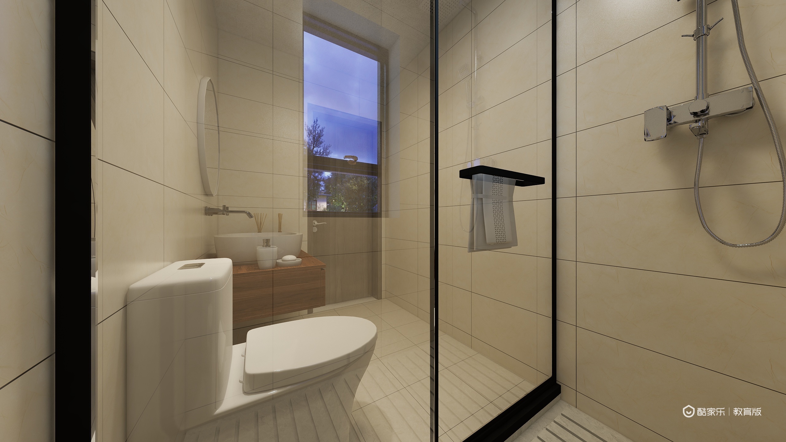 辞守序-日式101㎡3室装修效果图