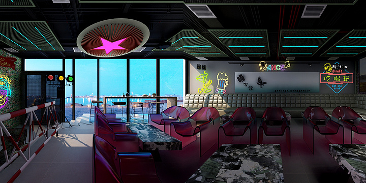 sky小飞-名创设计-军旅主题酒吧-装修设计方案