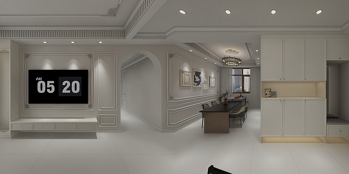 贵州仨禾建筑装饰工程有限公司-新汇天地B3壹号户型-装修设计方案