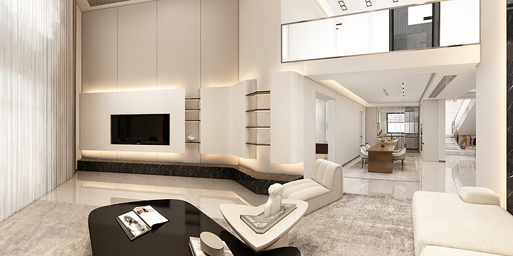 筑巢设计一Z-别墅极简方案-装修设计方案