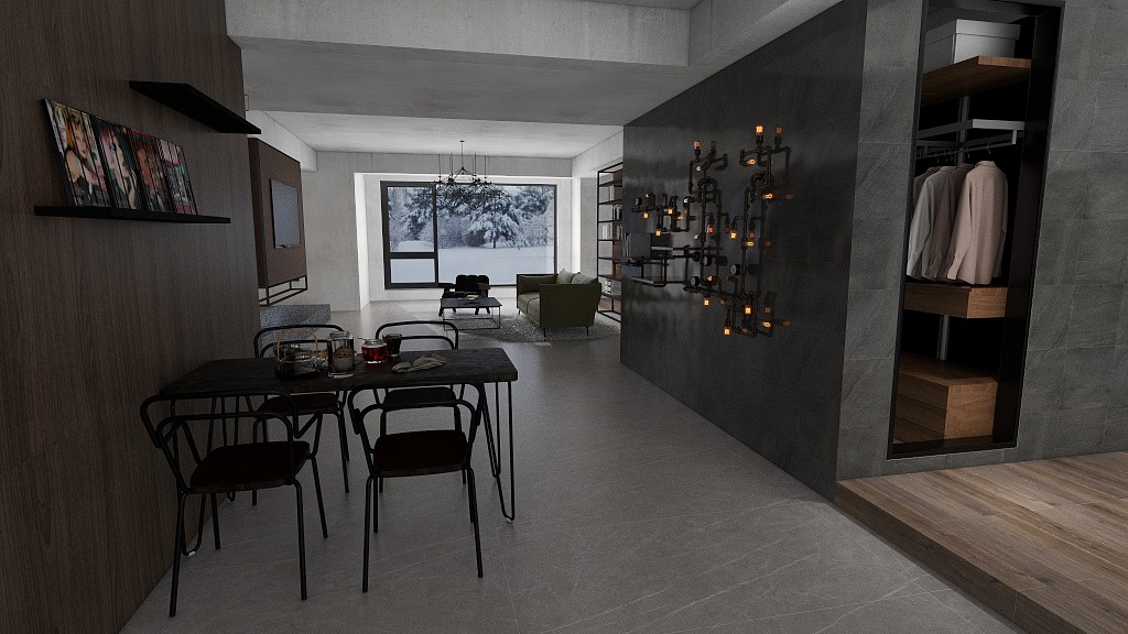 Lily|Wang-工业风-装修设计方案