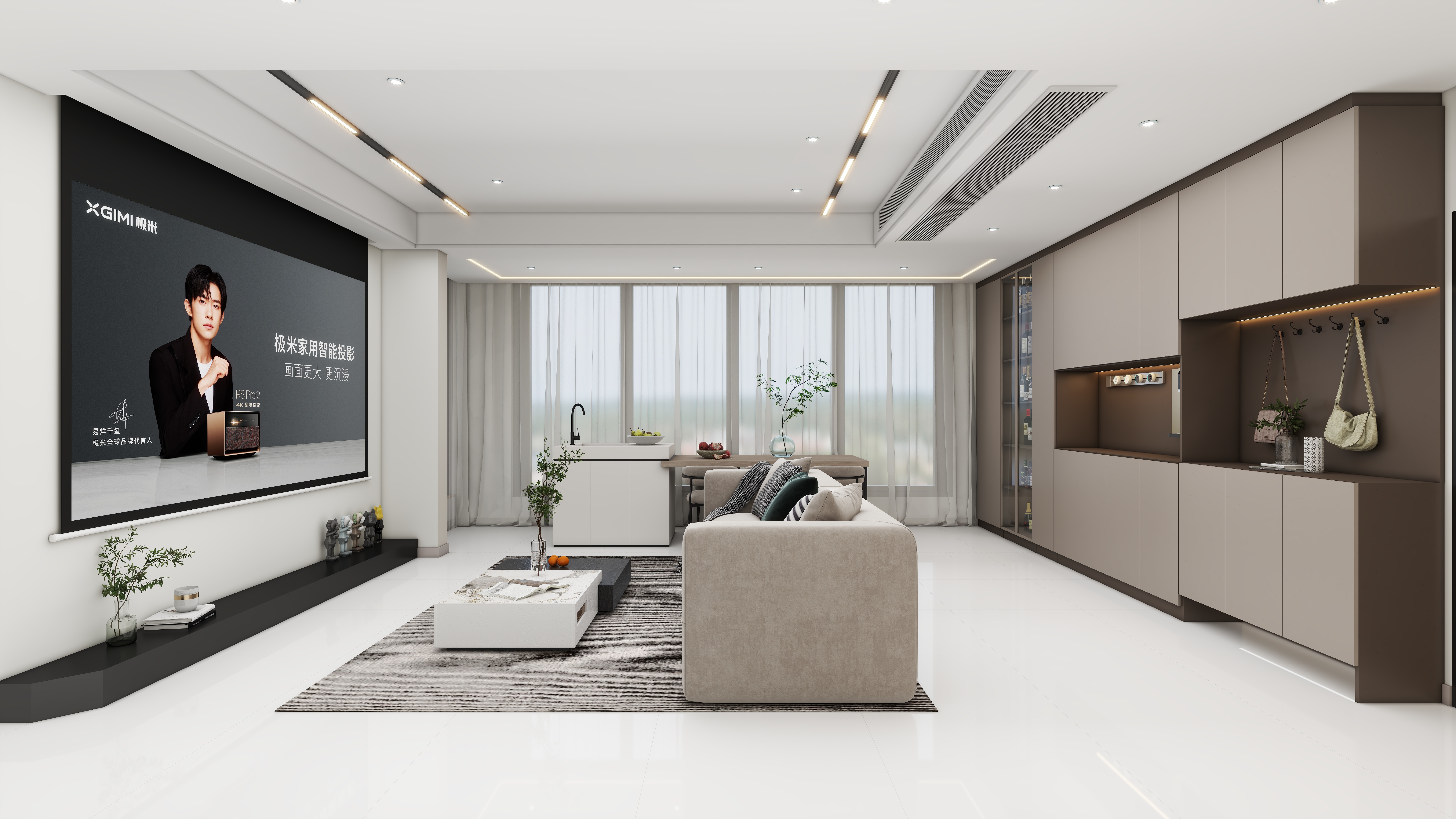 壹诺设计工作室-112㎡4室-现代简约装修效果图