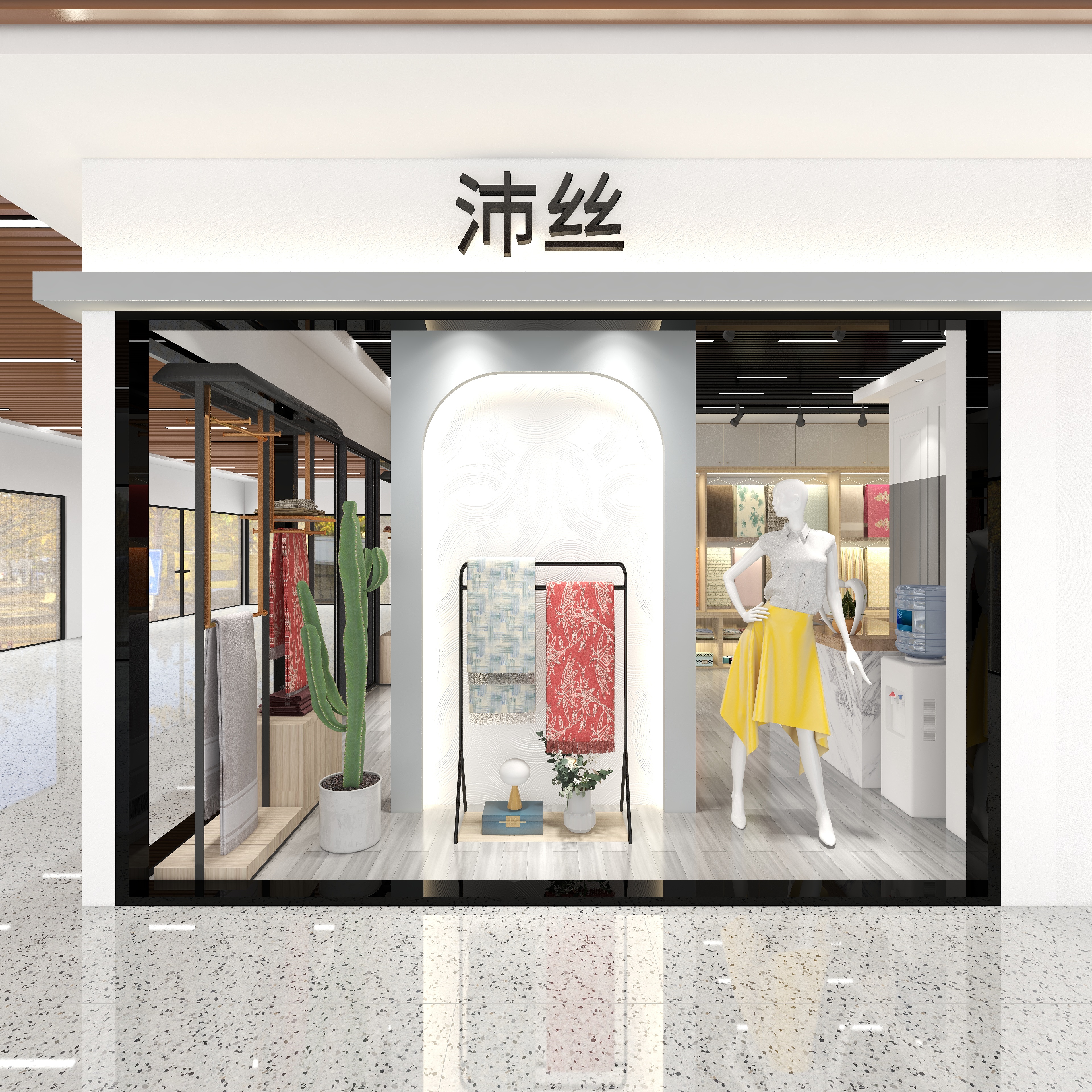 墨非是李-沛丝围巾店-装修设计方案