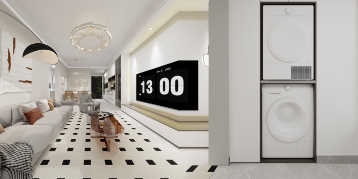 VR全景效果赏析-万科产融 极简奶油风效果赏析.dwg-副本-装修设计方案